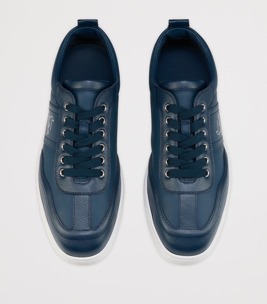 Christian Louboutin Retero Leather Low-Top Sneakers Image 4