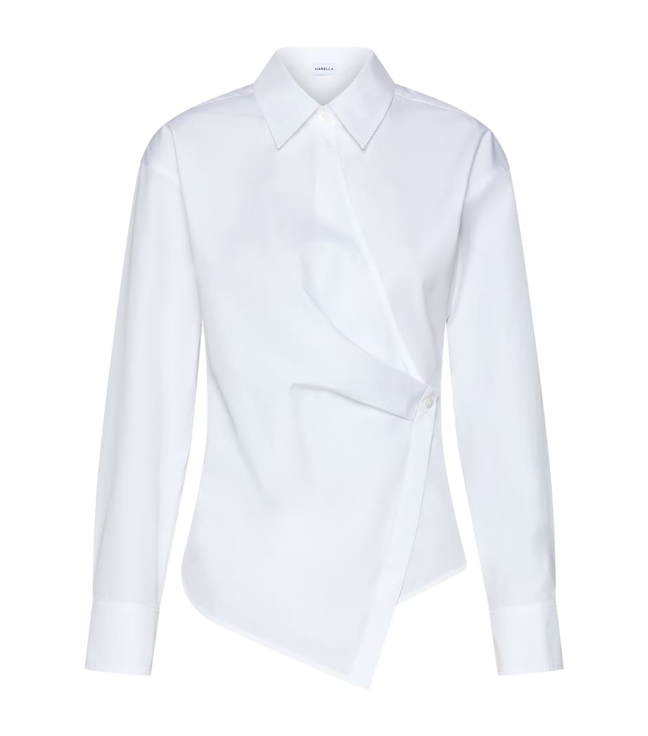 Marella Womens Cotton Shirt White Image 1