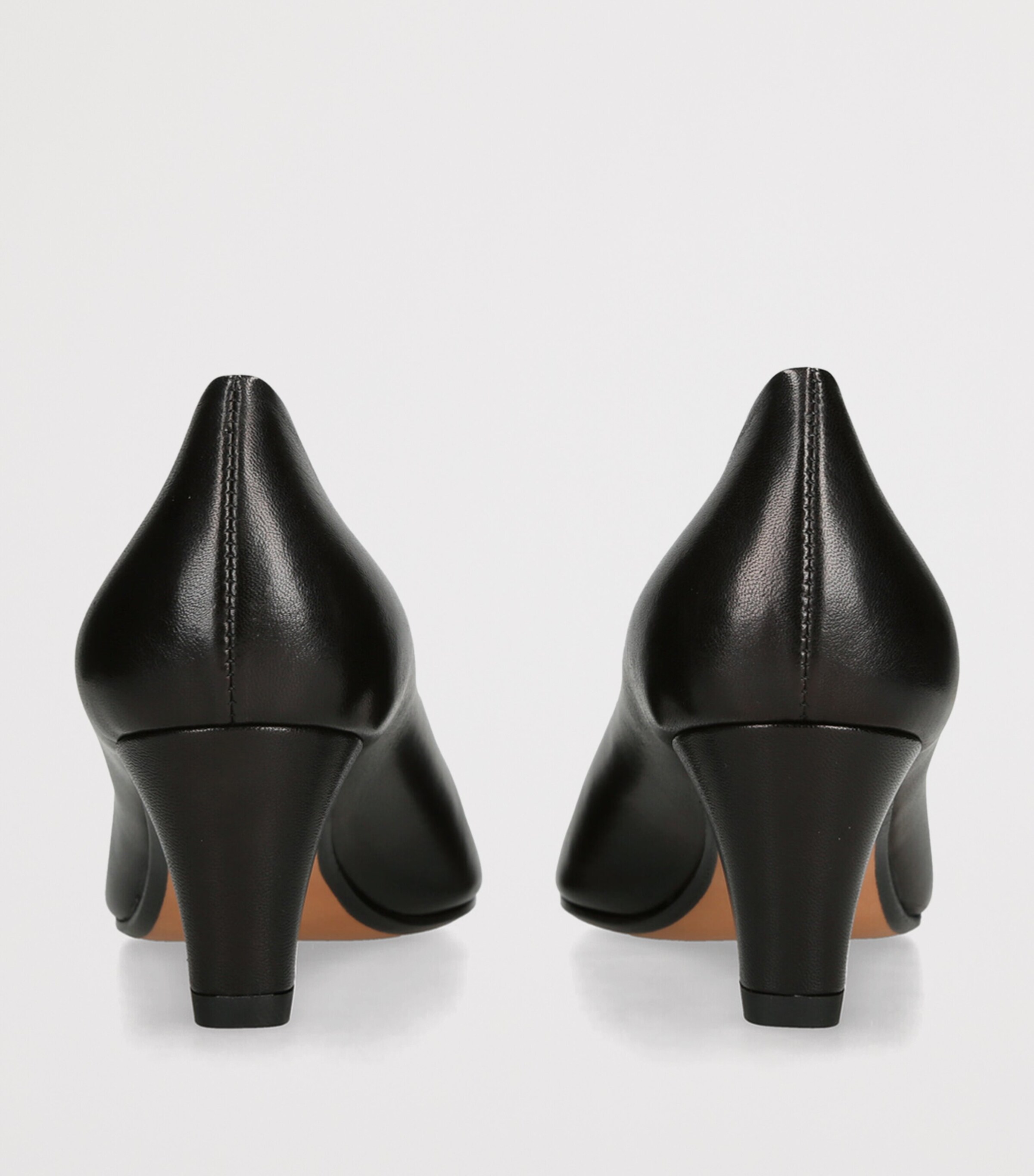 Leather Aline Pumps 55 BLACK Image 2