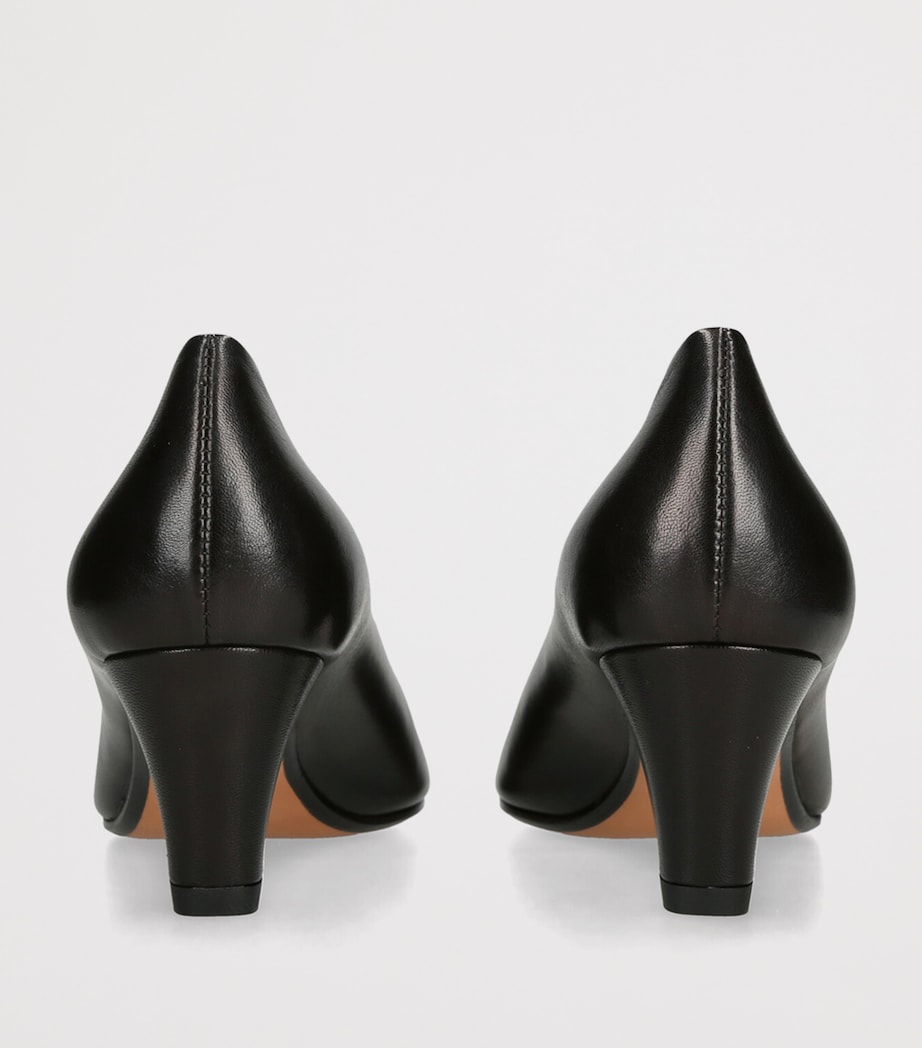 Leather Aline Pumps 55 BLACK Image 2