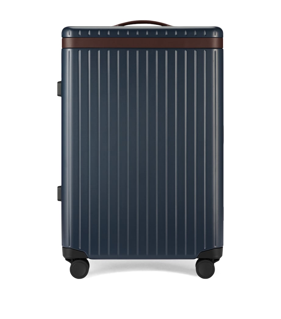x Hackett Check-In Suitcase (65cm) NAVY/ CHOCOLATE Image 1