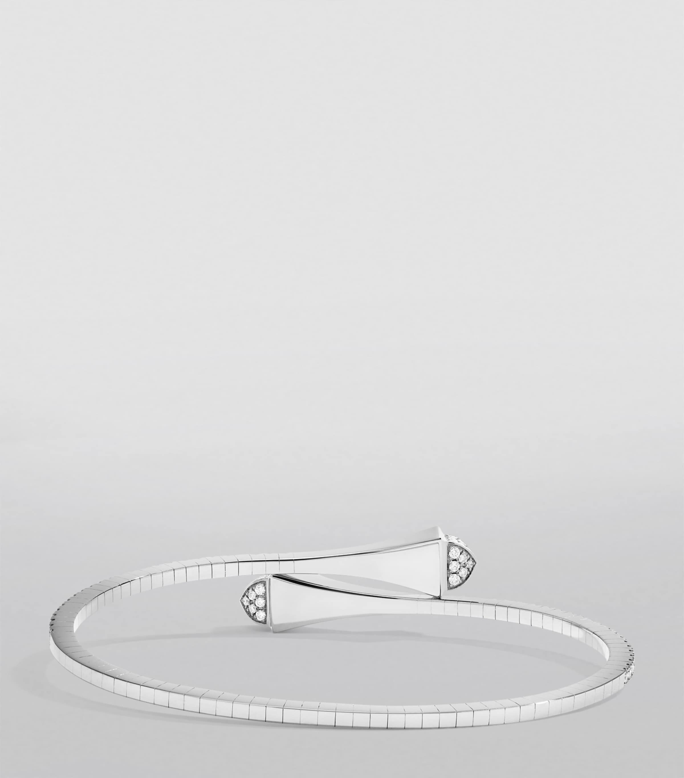 MARLI New York Midi White Gold and Diamond Cleo Slip-On Bracelet White Gold Image 2