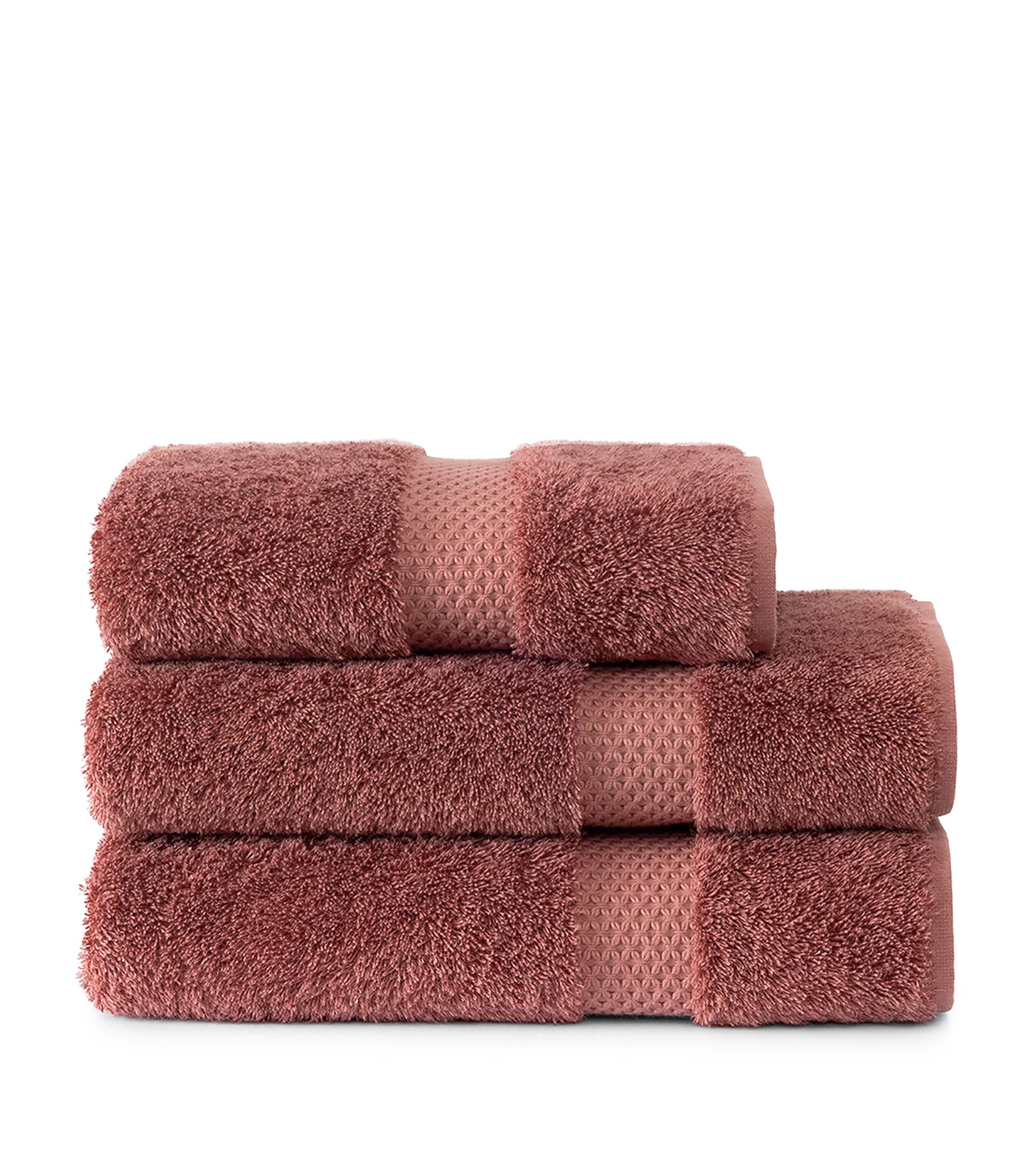 Yves Delorme Cotton-blend Étoile Bath Towel In Brown