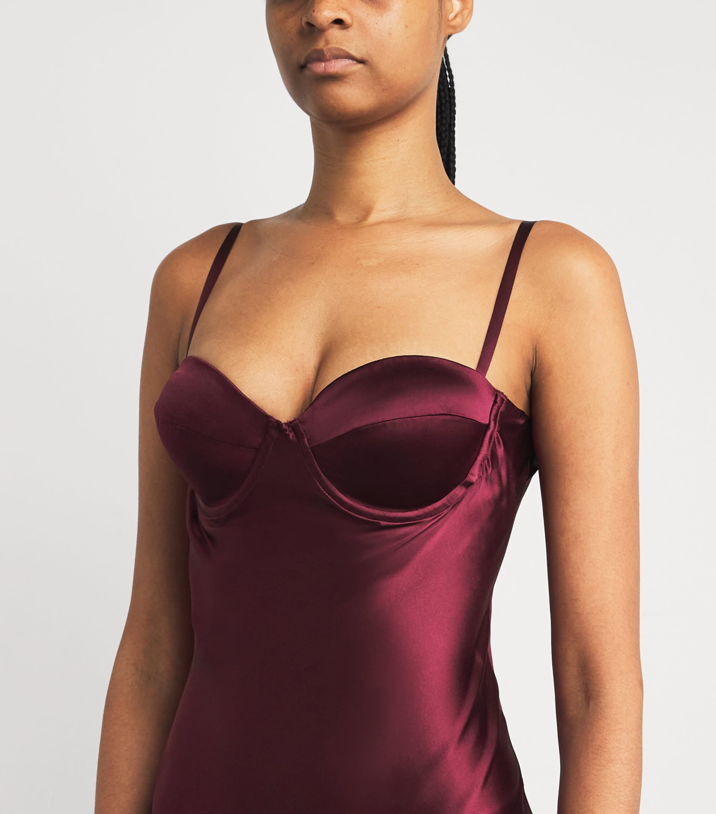 Silk Sayla Maxi Dress DARK PORT DKPO Image 6