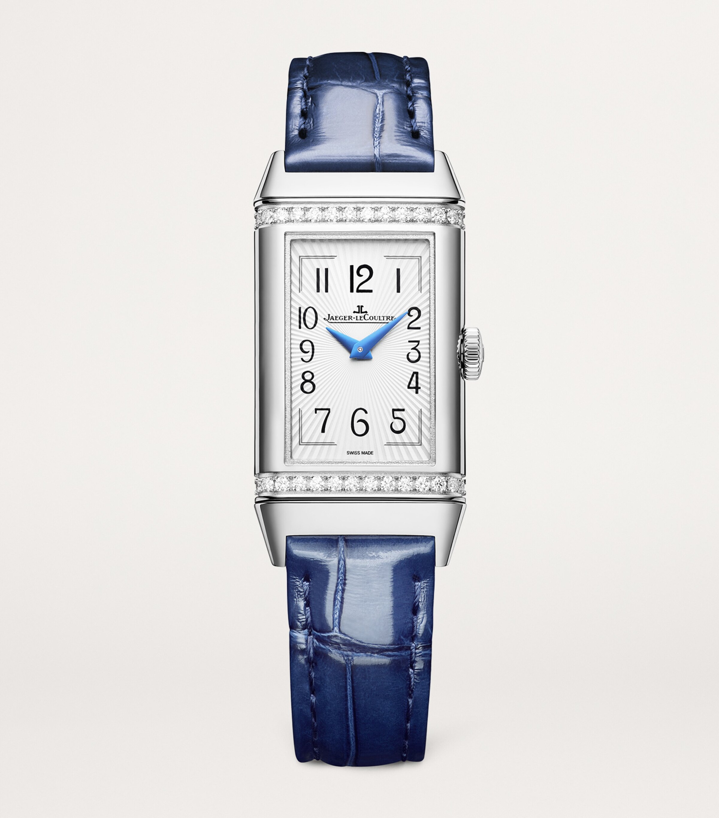Jaeger-LeCoultre Stainless Steel and Diamond Reverso One Duetto Watch 20mm Stainless Steel Image 4