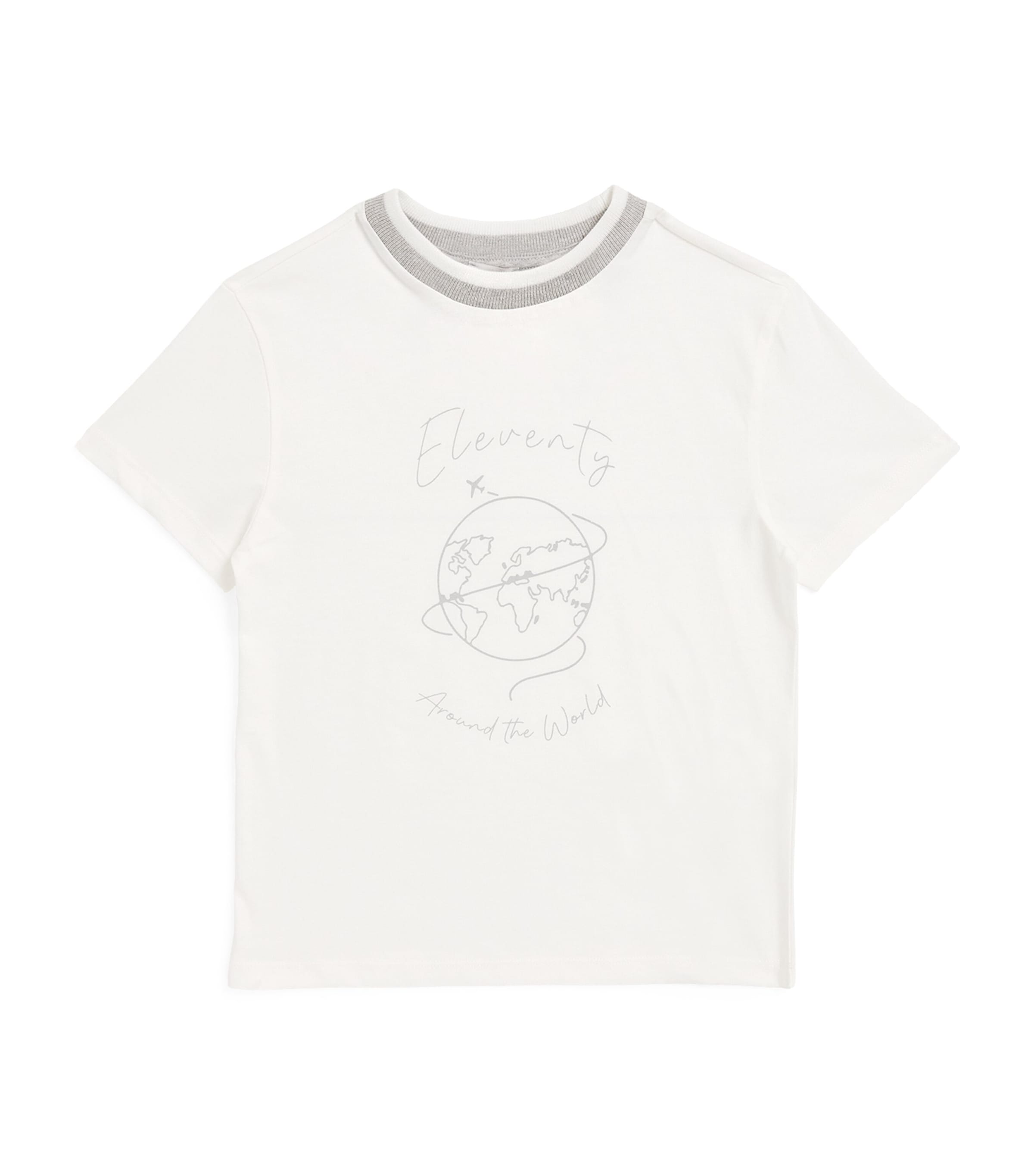 ELEVENTY WORLD LOGO T-SHIRT 