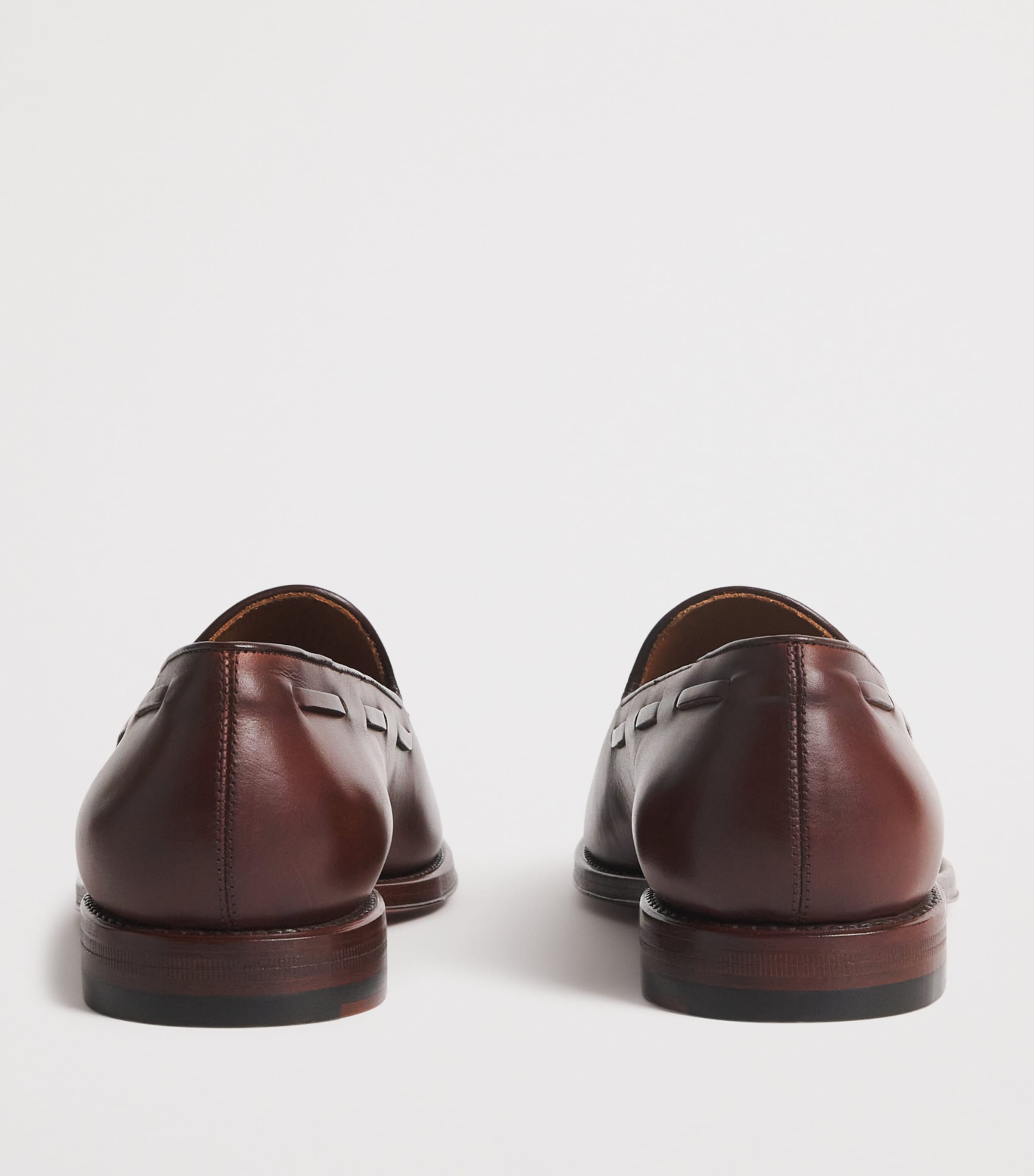 Polo Ralph Lauren Leather Tasselled Maestra Loafers Dark Brown Image 4