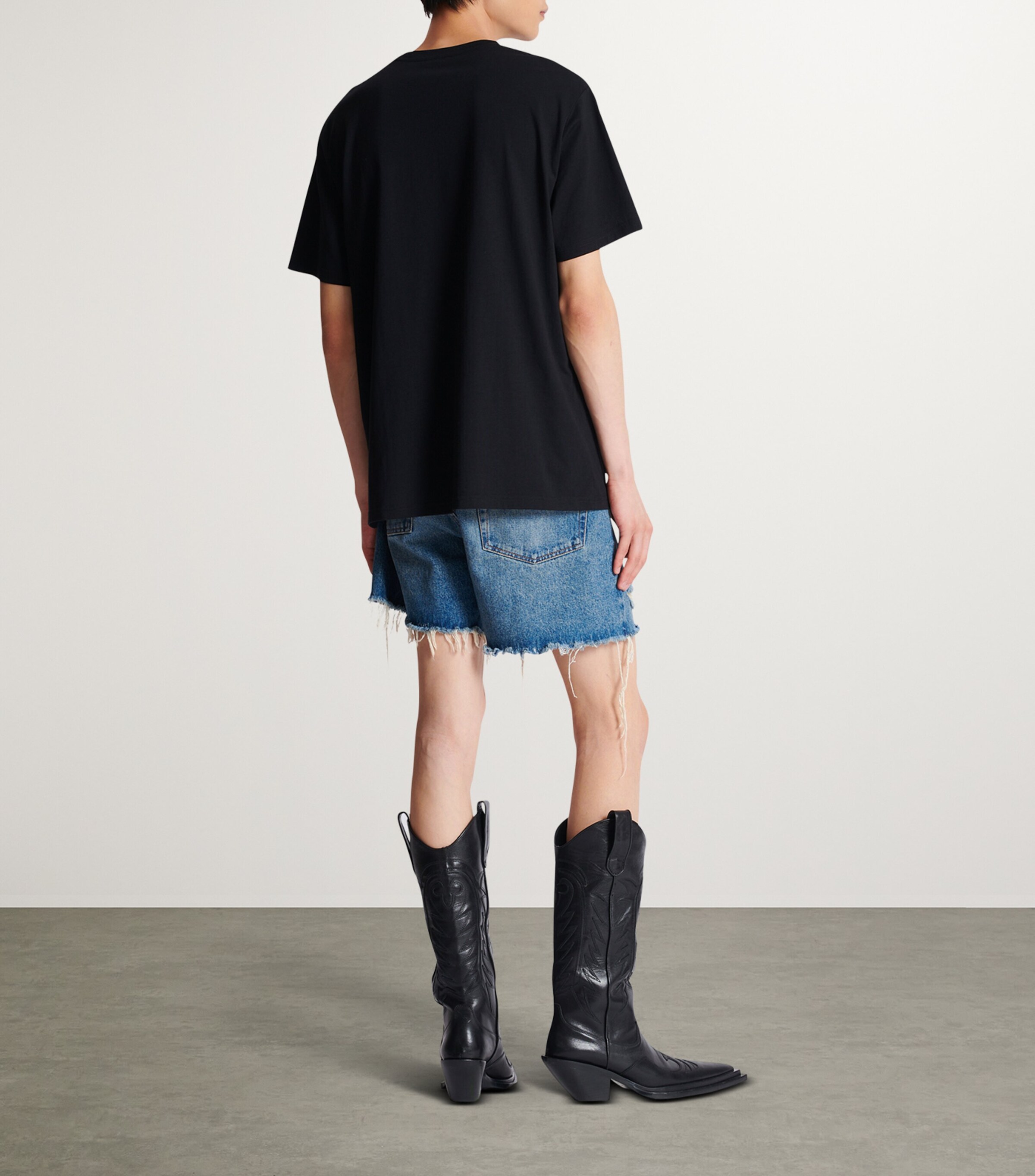 Balmain Mens Flocked Logo T-Shirt Or Image 6