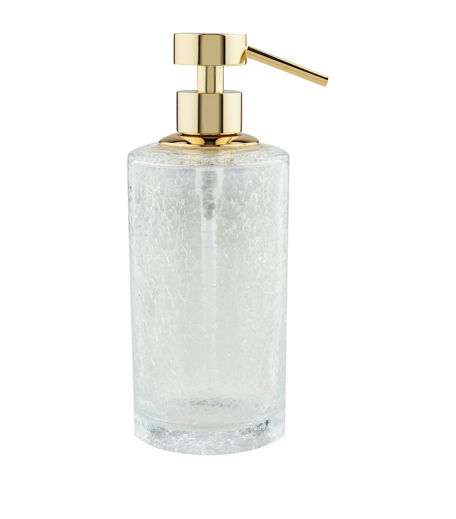Cracked Crystal Soap Dispenser GOLD Image 1