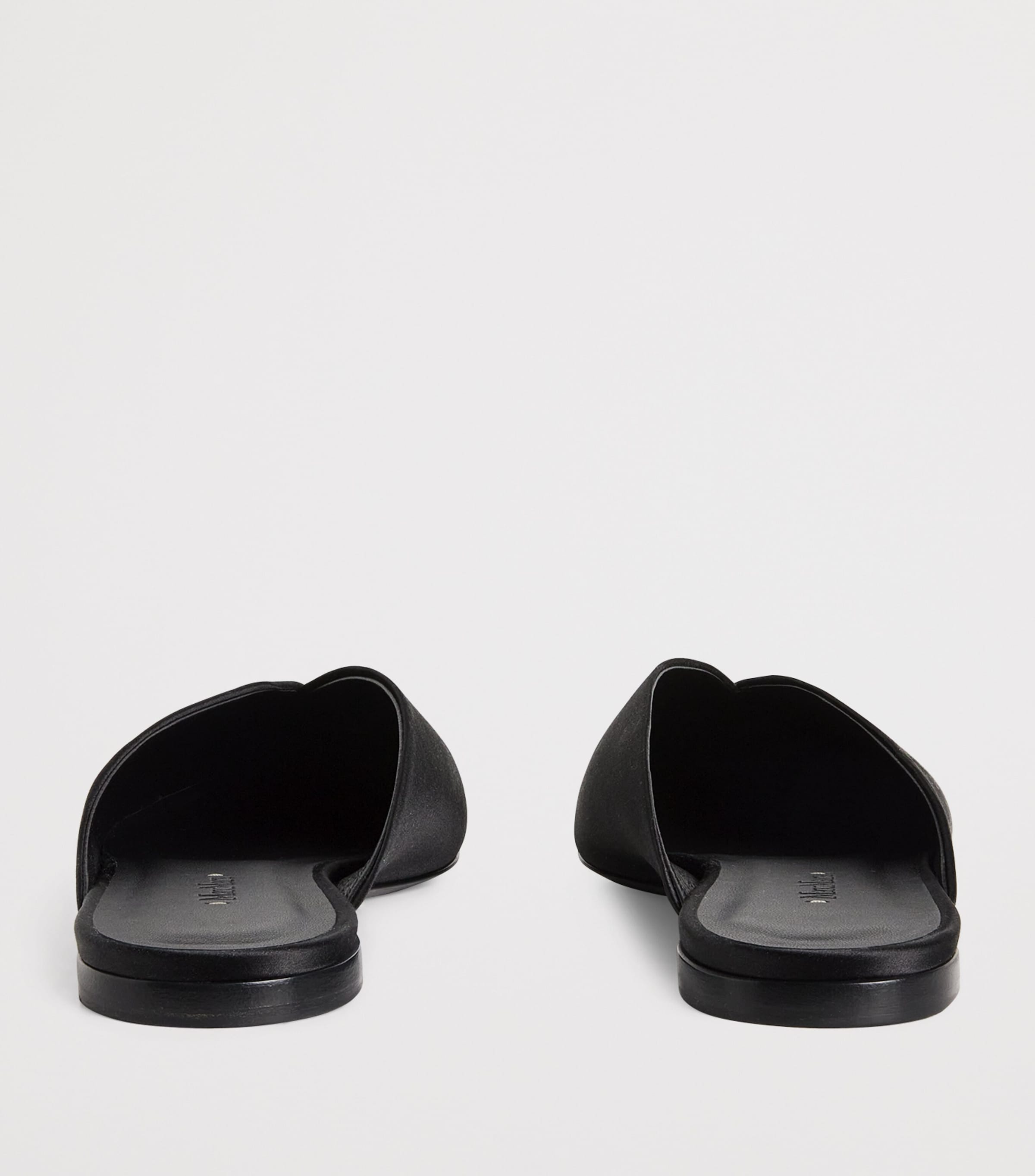Satin Mules BLACK Image 4