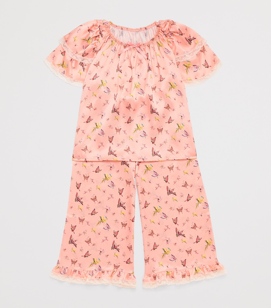 Amiki Lilya Pyjama Set (2-14 Years) Dusty Pnk Bttrfls Image 3