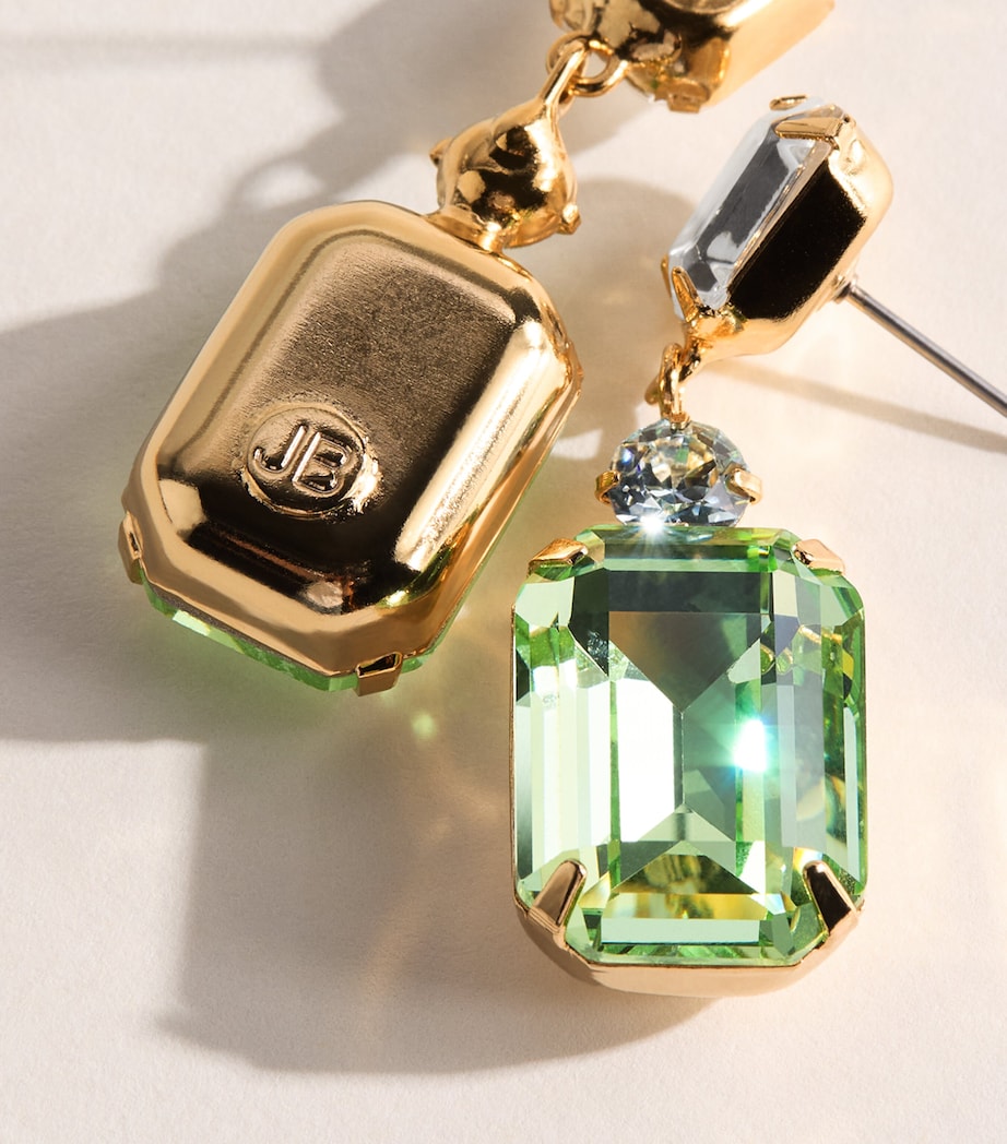 Jennifer Behr Yellow Gold-Plated Justine Drop Earrings Chrysolite Image 4
