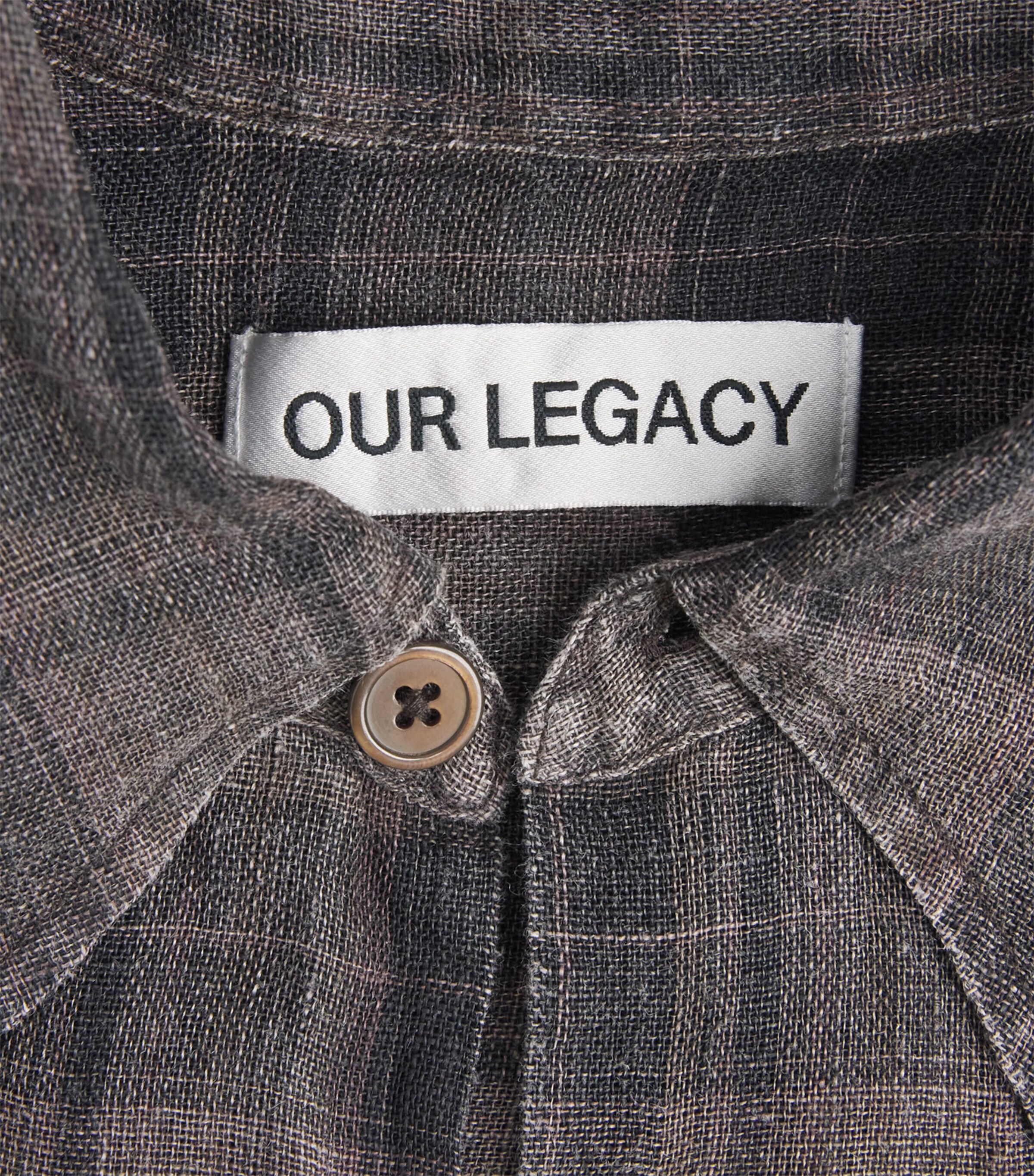 Our Legacy Black Cotton-Blend Check Above Shirt | Harrods US