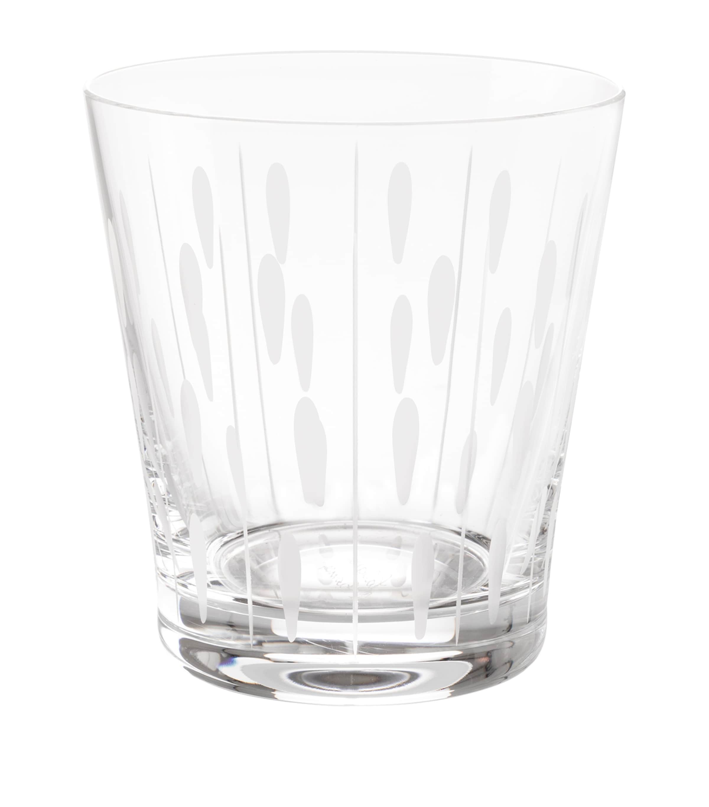 Lalique Crystal Lotus Drop Tumbler In Clear