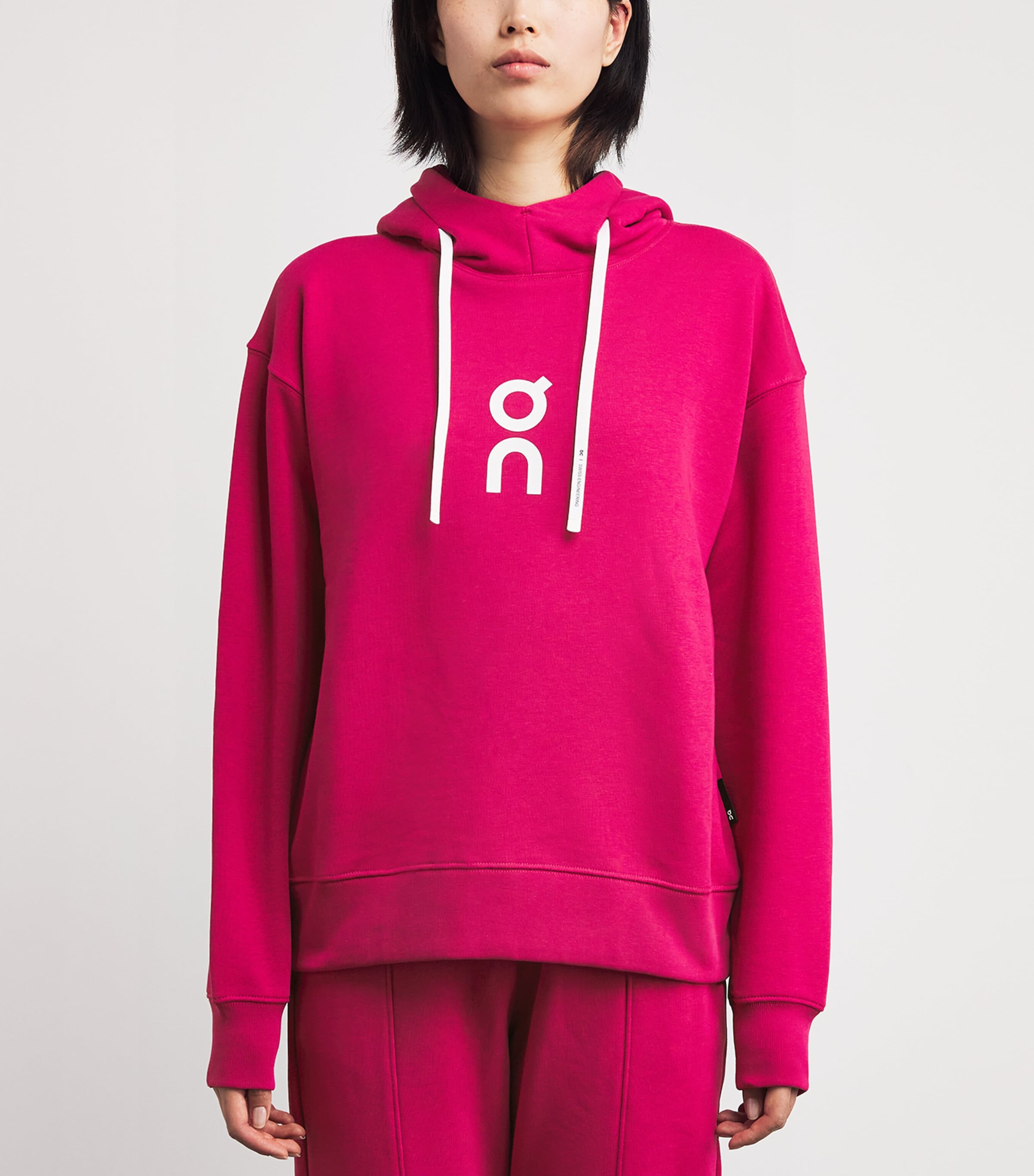 Organic Cotton-Blend Club Hoodie GRENADINE Image 3
