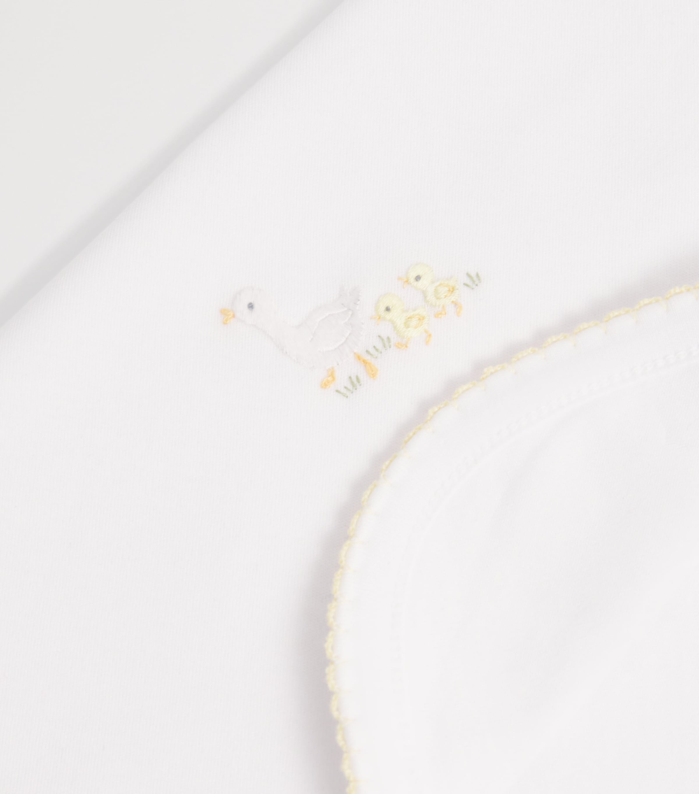 Pima Cotton Hatchlings Blanket K189WHITE/YELLOW Image 4