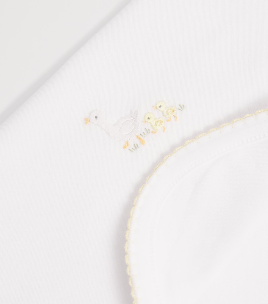 Pima Cotton Hatchlings Blanket K189WHITE/YELLOW Image 4