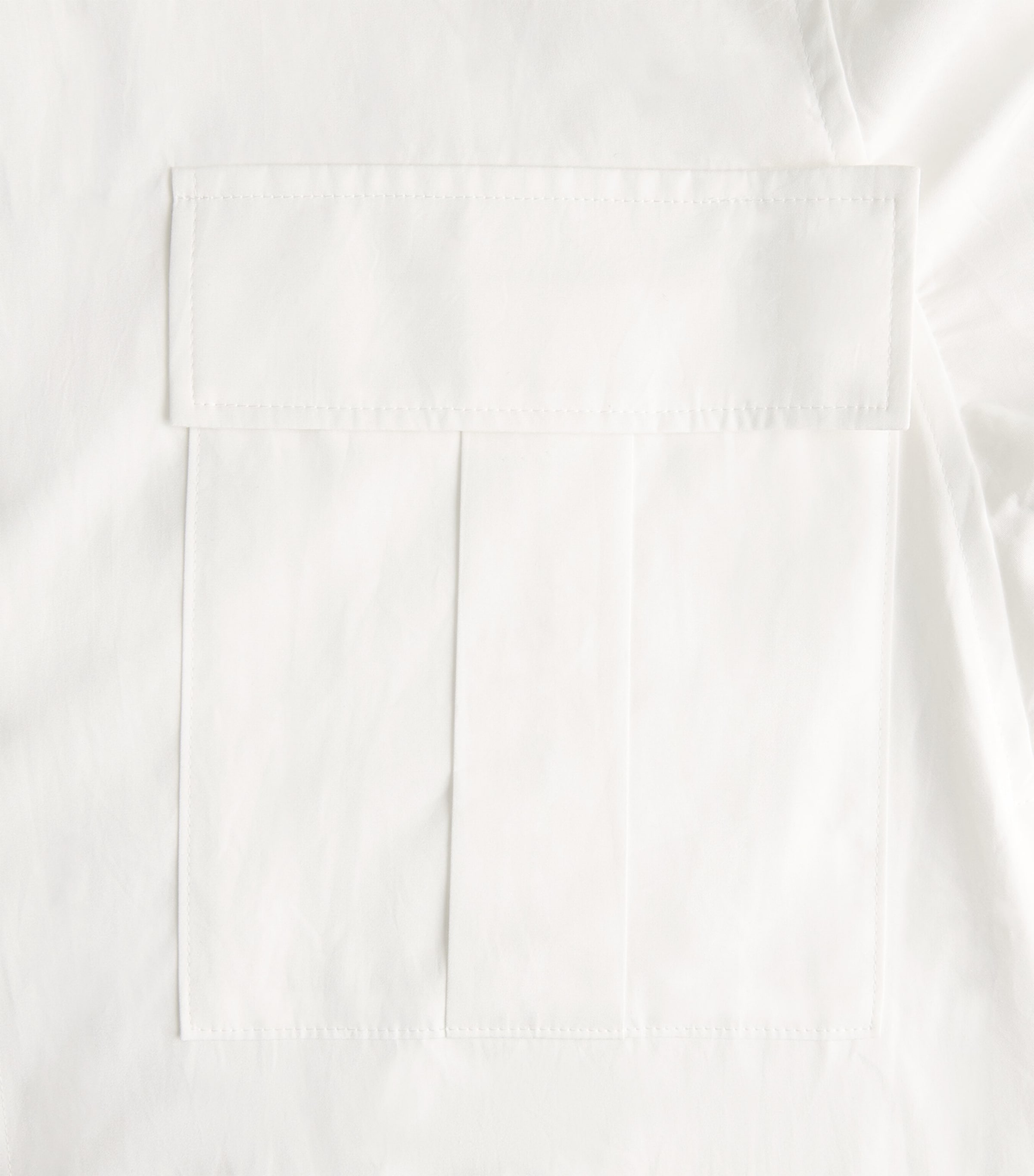 Yohji Yamamoto Mens Cotton Twin-Pocket Shirt White Image 6