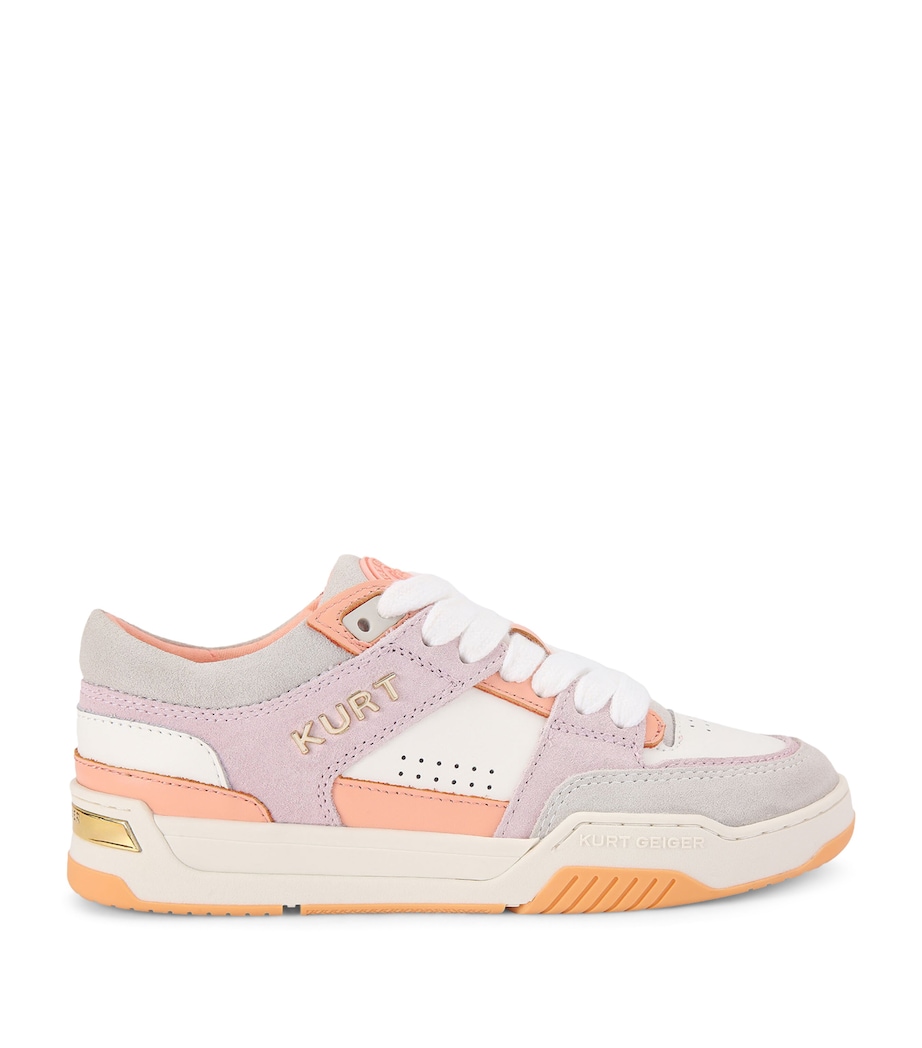 Kurt Geiger London Leather Hatton Sneakers Pink Comb Image 1