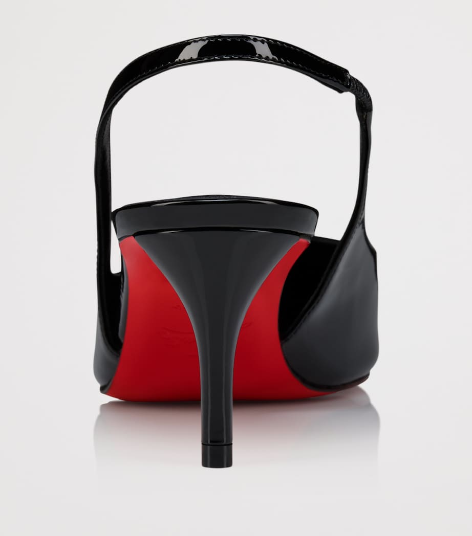 Miss Z Sling Patent Leather Slingback Pumps 60 B439 Image 3