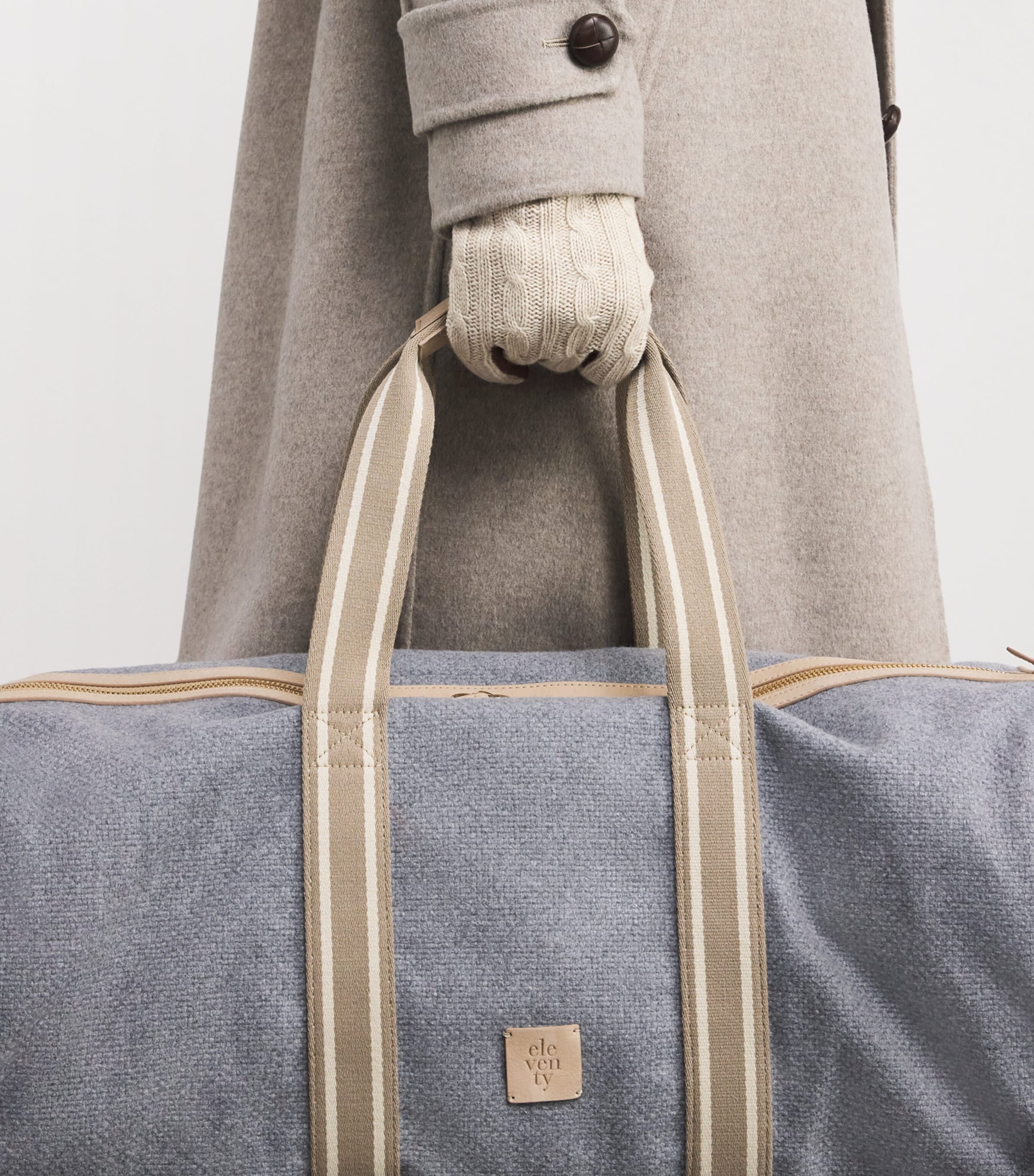 Leather Dual Gloves SABBIA E MORO Image 3