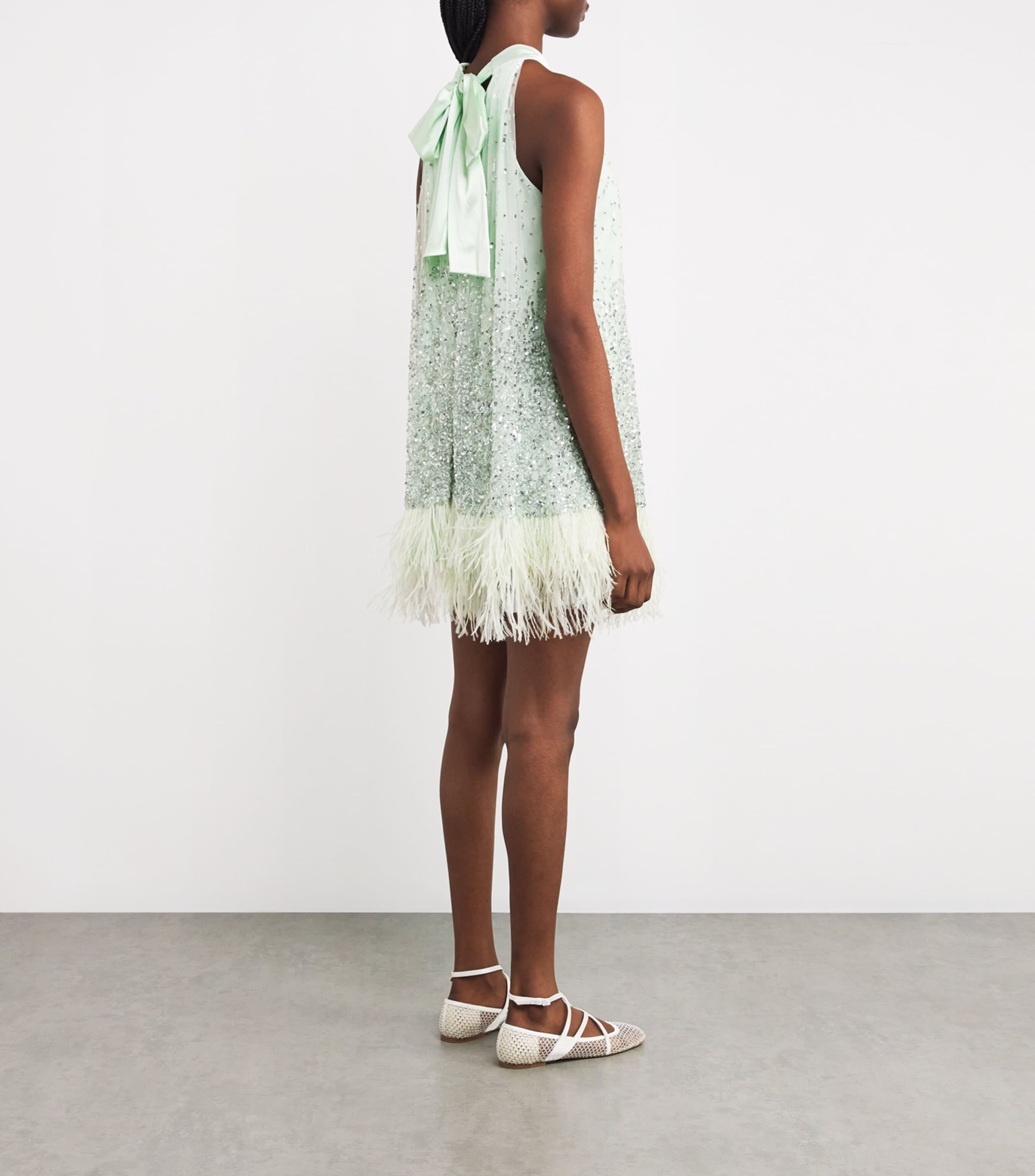 Embellished Erna Mini Dress 1300 SEA SPRAY Image 3