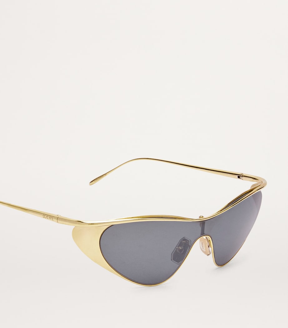 Flash Cat Eye Sunglasses SILVER/GOLD Image 4