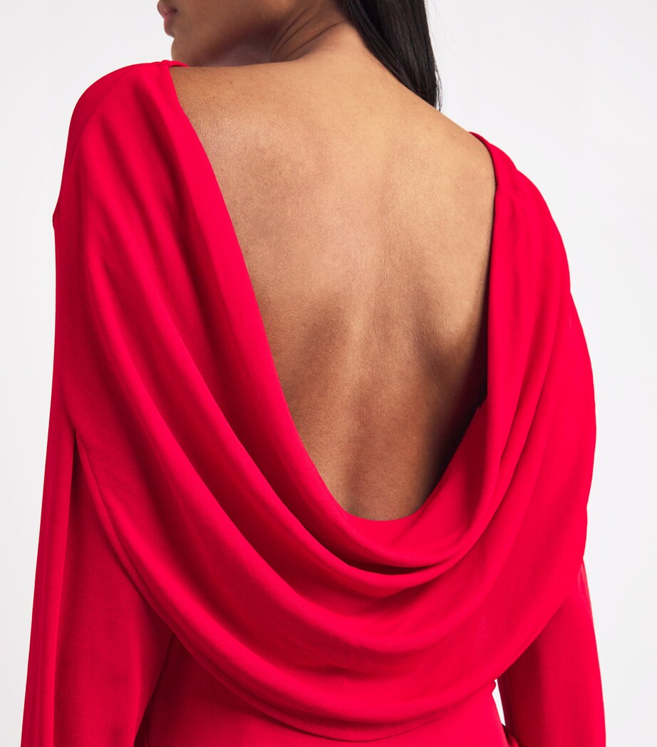 Jacquemus Womens Jersey The Croisière Mini Dress Red Image 6