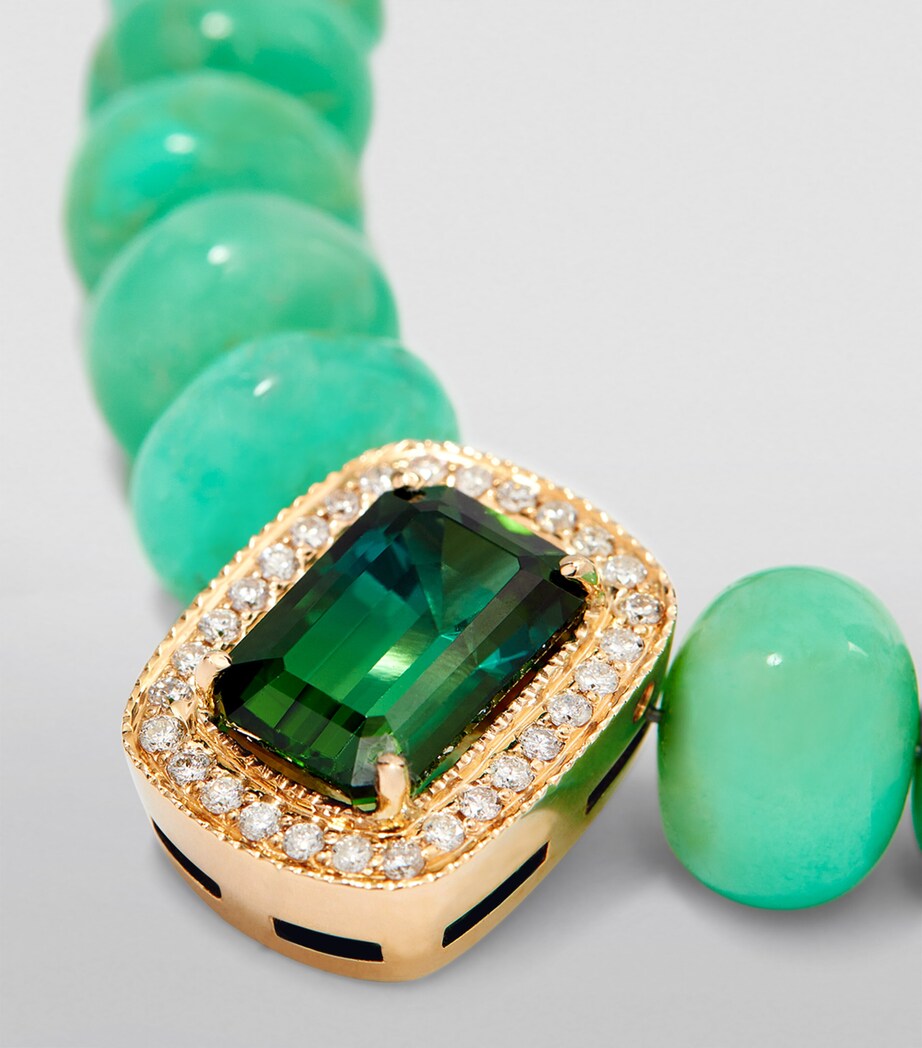Jacquie Aiche Yellow Gold and Tourmaline Beaded Necklace Yellow Gold Image 5