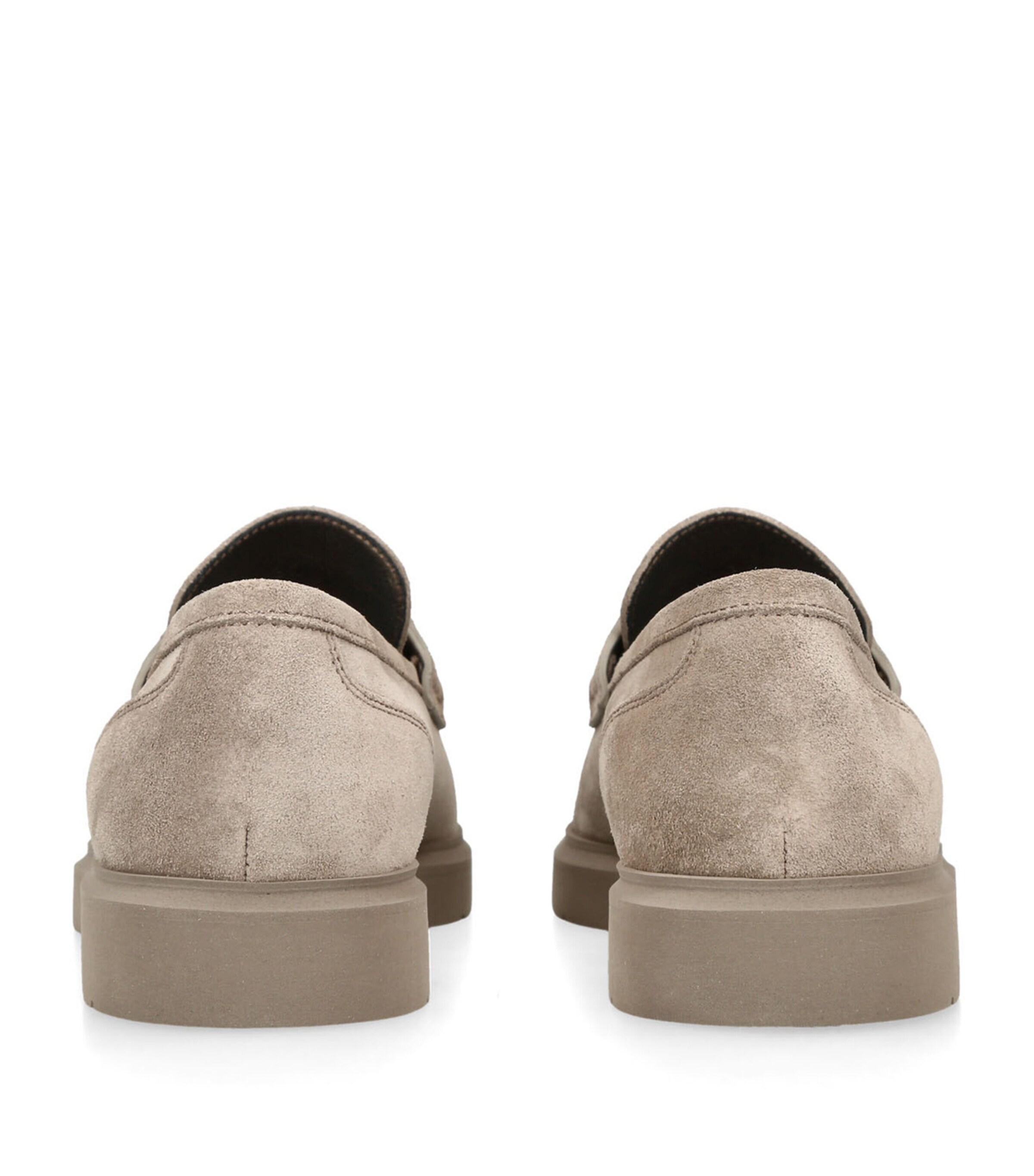 Brunello Cucinelli Suede Monili Bar Penny Loafers Beige Image 2