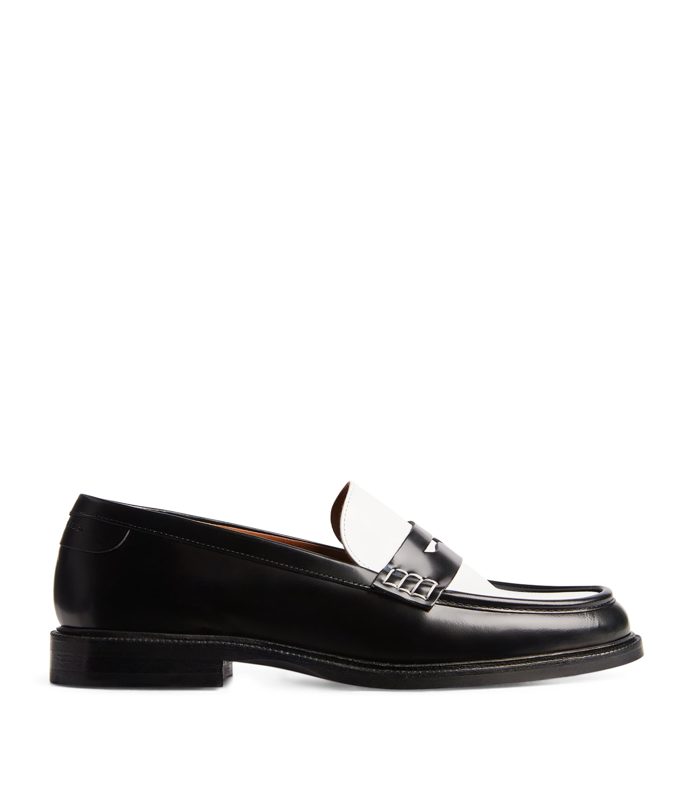 Claudie Pierlot Two-tone Design Leather Loafers
