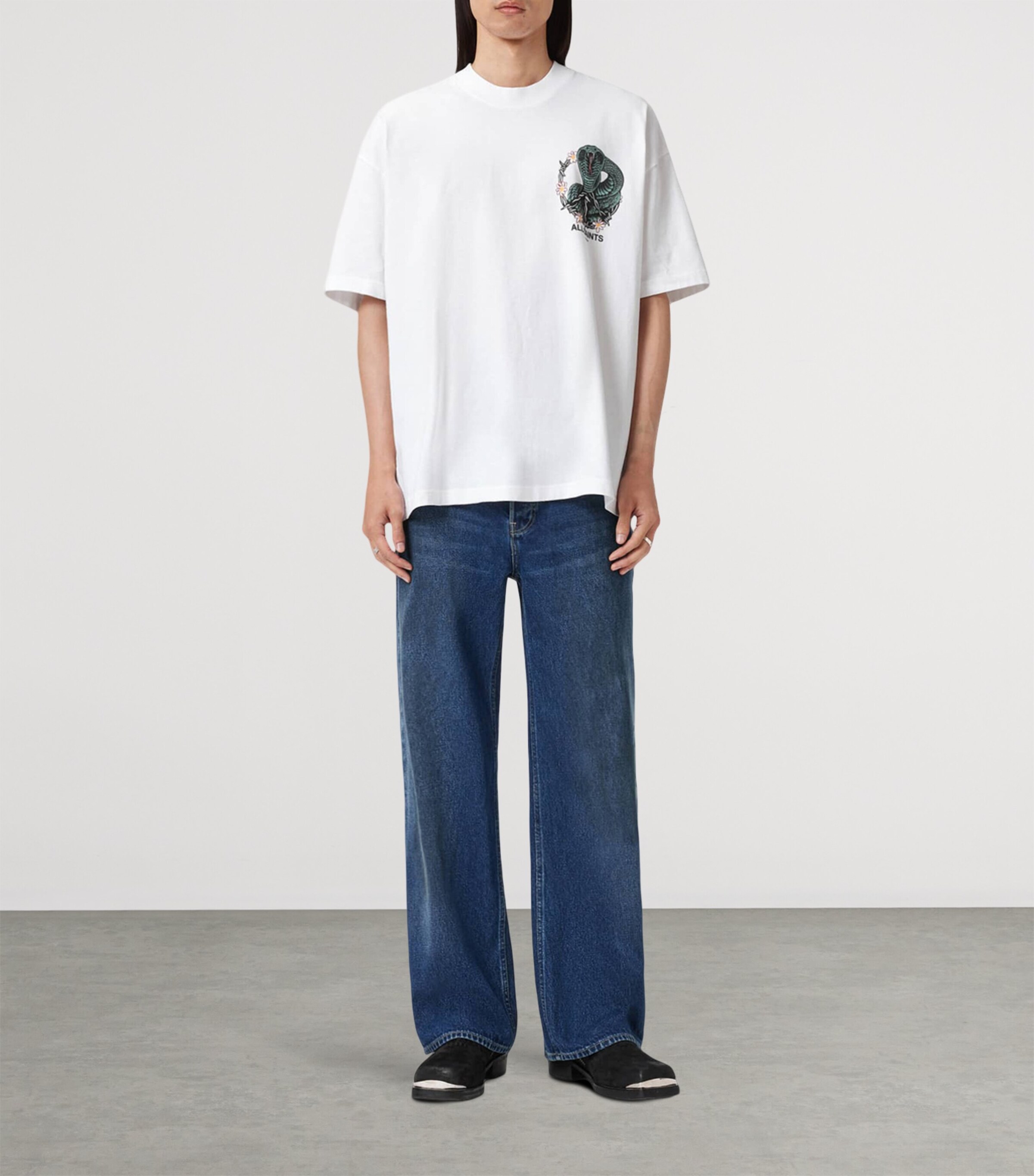 Cotton Snakebite Graphic T-Shirt OPTIC WHITE Image 2