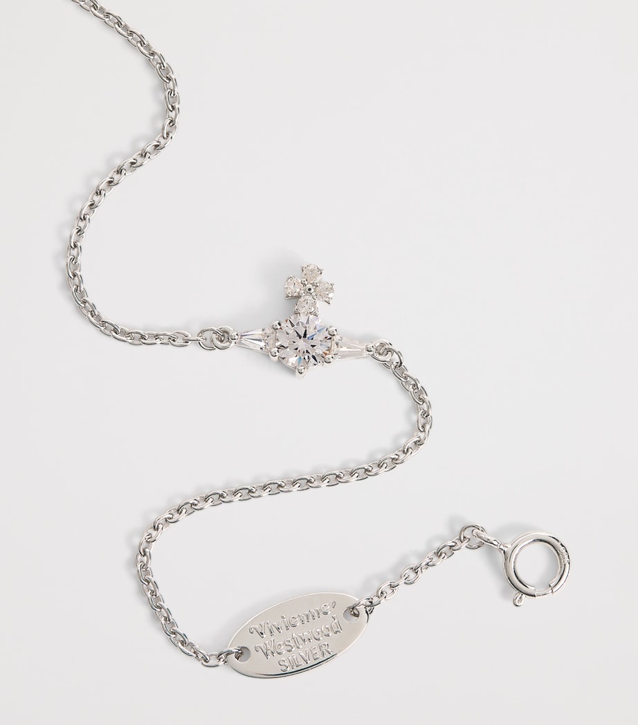 Crystal-Embellished Ofelia Bracelet P102 PLTNM/WHT Image 6