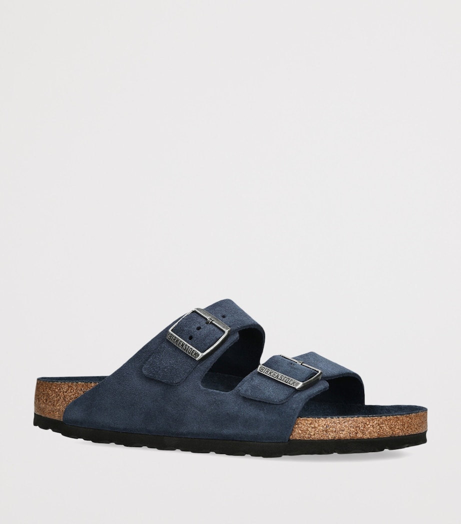 Birkenstock Suede Arizona Sandals Navy Image 3