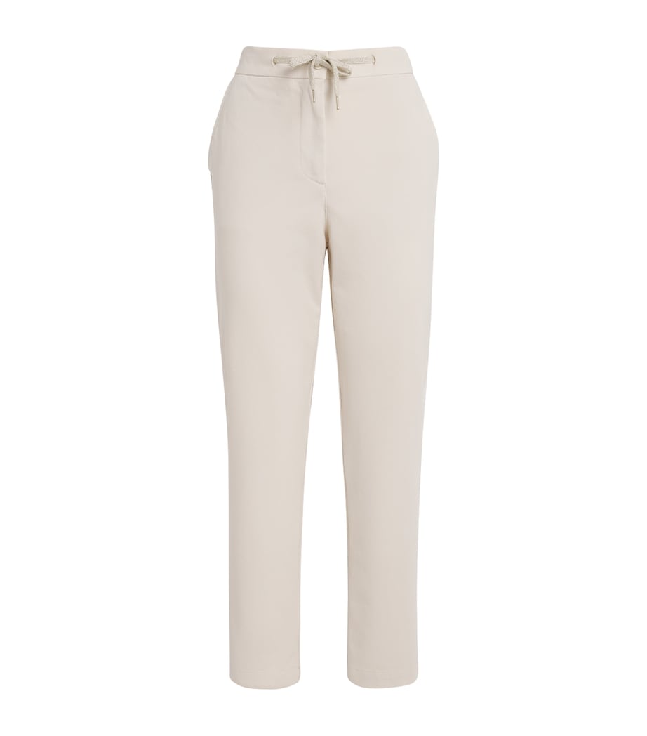 Cotton-Blend Drawstring Trousers SABBIA Image 1