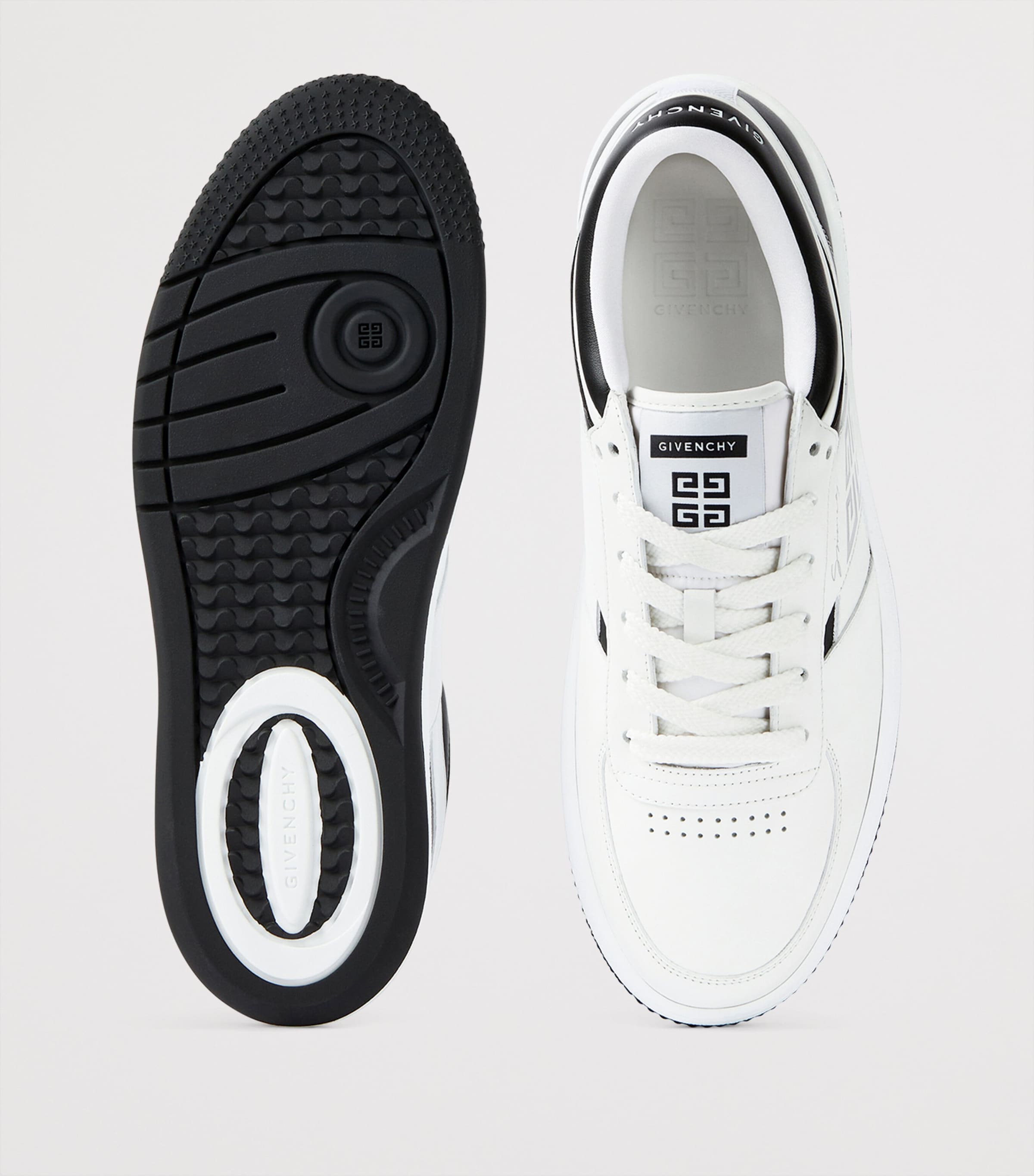 Leather G Move Sneakers WHITE/BLACK Image 4