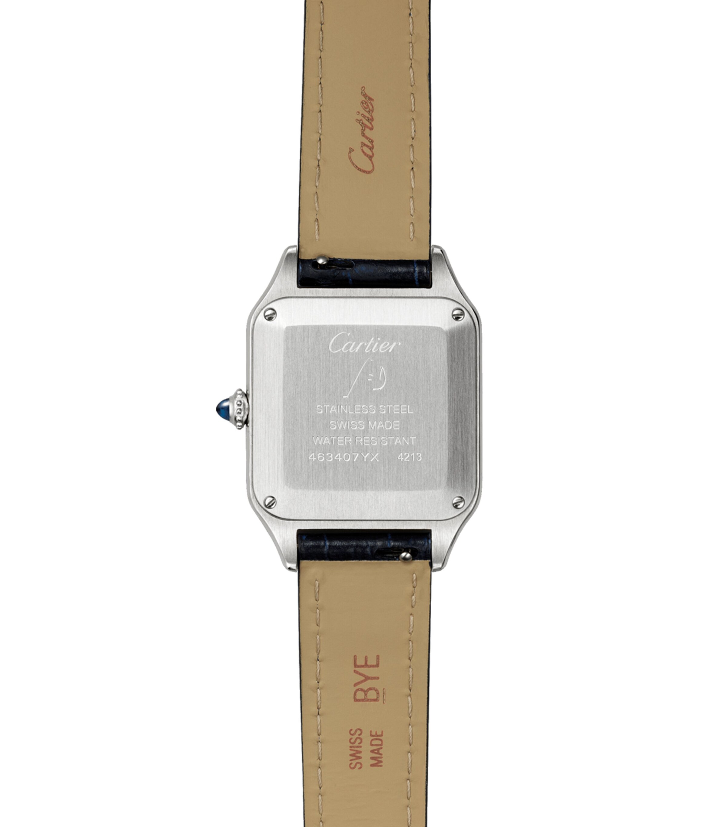 Cartier Steel Santos-Dumont Watch 27.5mm Grey Image 3