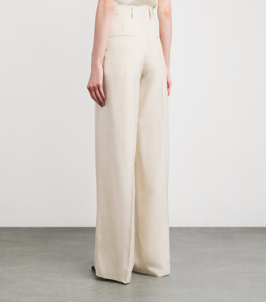Linen-Cotton Tailored Trousers BUT179 BUTTER Image 4
