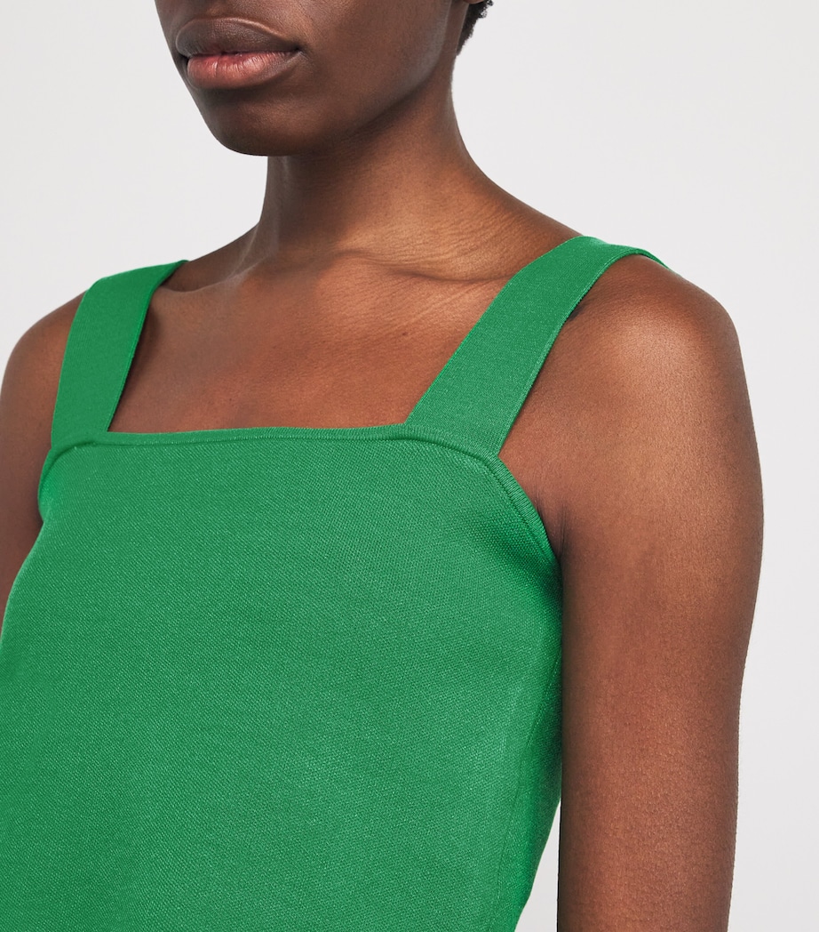 Knitted Crop Top GREEN Image 6