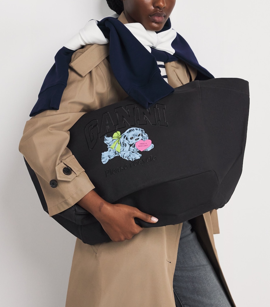 Recycled Cotton Shopper Tote Bag 252 PHANTOM Image 5