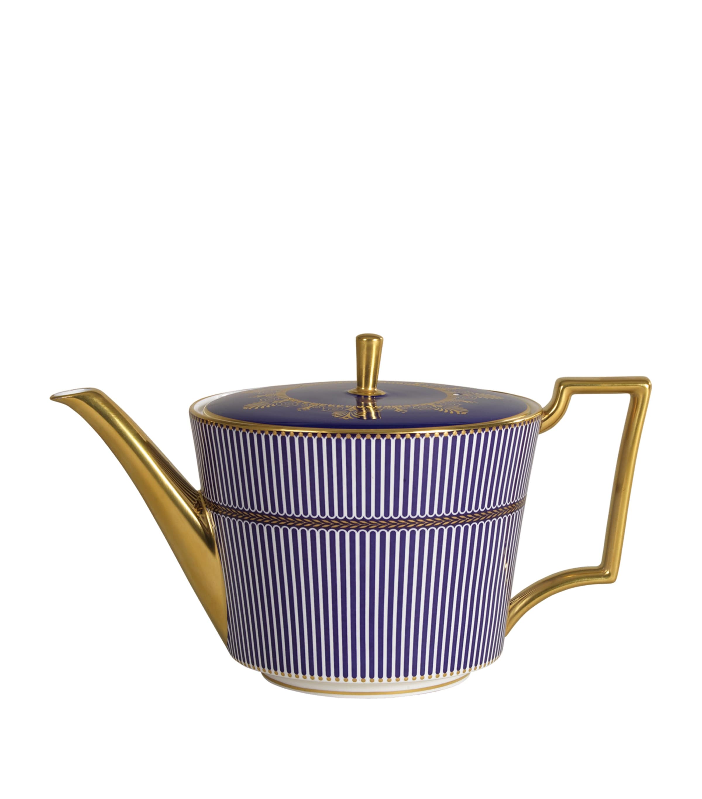 Wedgwood Prestige Anthemion Blue Teapot | Dining | Tableware | Teapots | Designers | Wedgwood