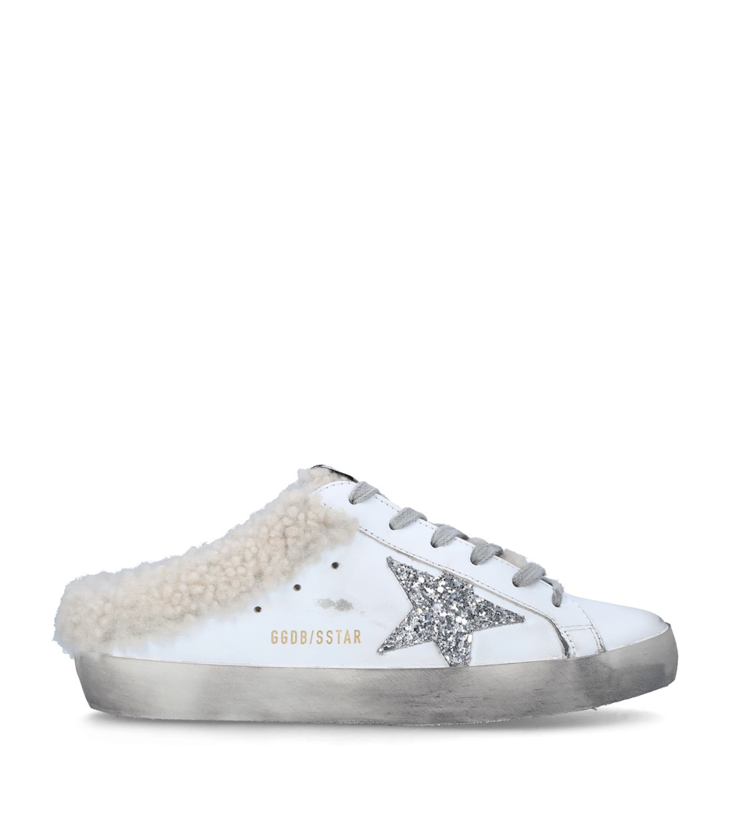Golden Goose Shearling Superstar Slip-On Sneakers White/oth Image 4