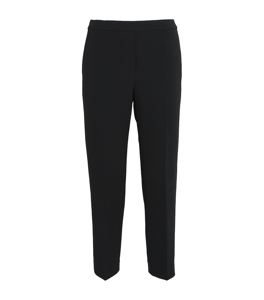 Theory Womens Cropped Treeca Trousers Black Image 1
