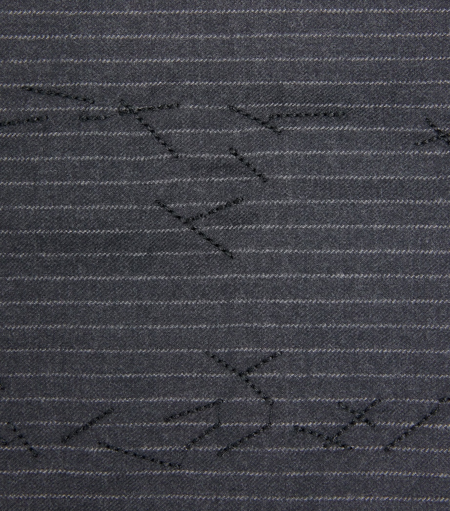 Wool-Blend Pinstripe Trousers COAL PINSTRIPE Image 5