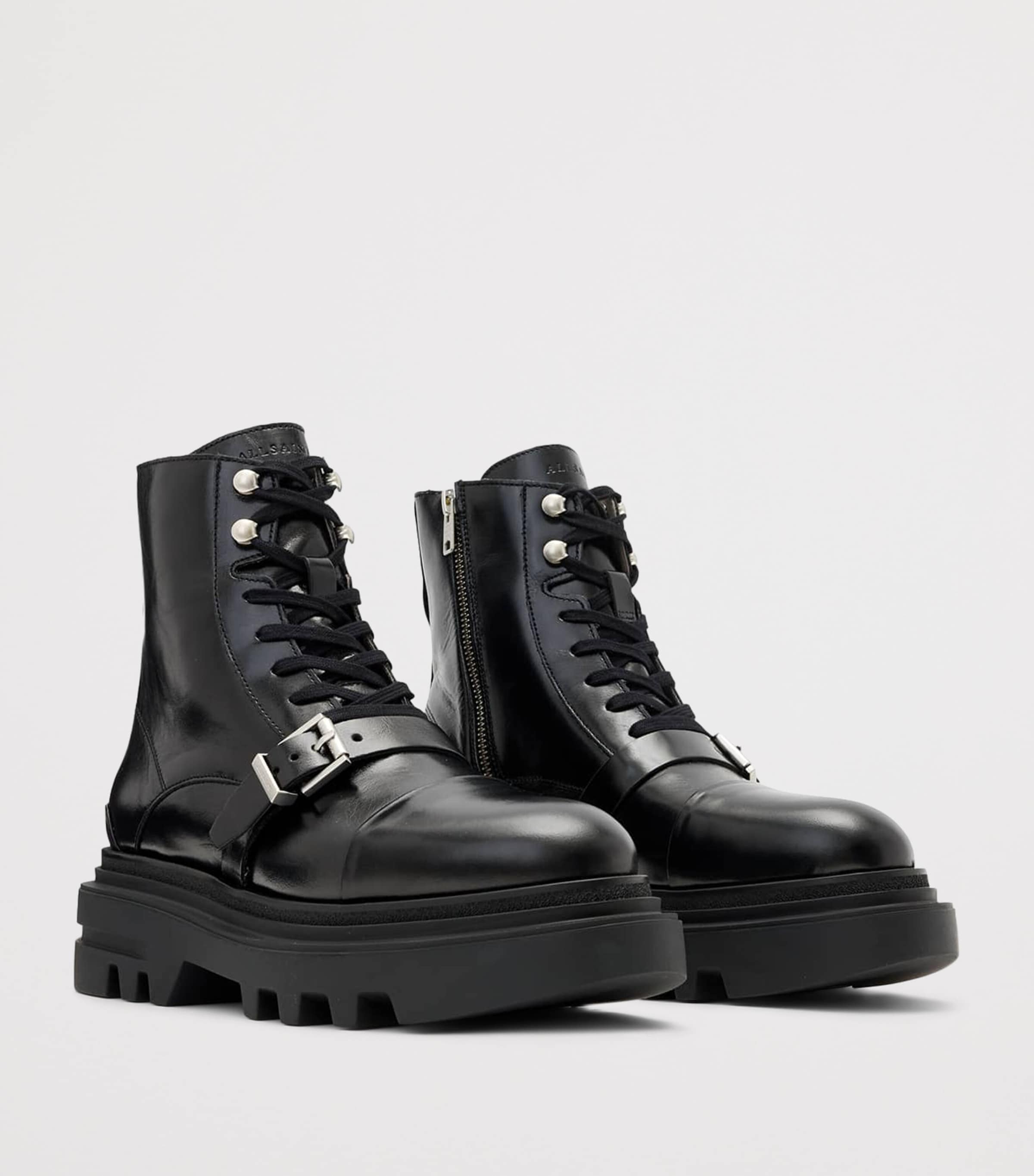 Leather Astrid Ankle Boots 55 BLACK SHINE Image 2