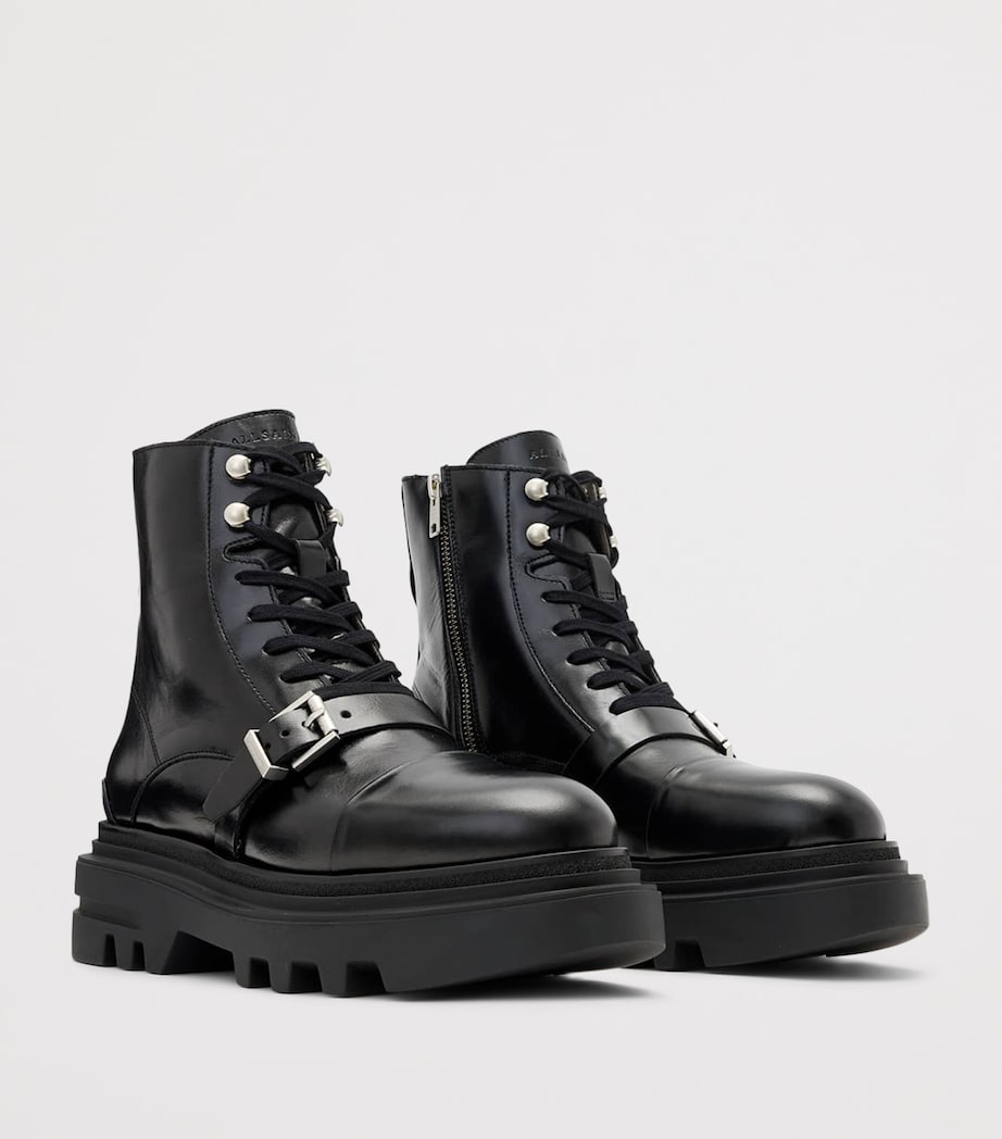 Leather Astrid Ankle Boots 55 BLACK SHINE Image 2