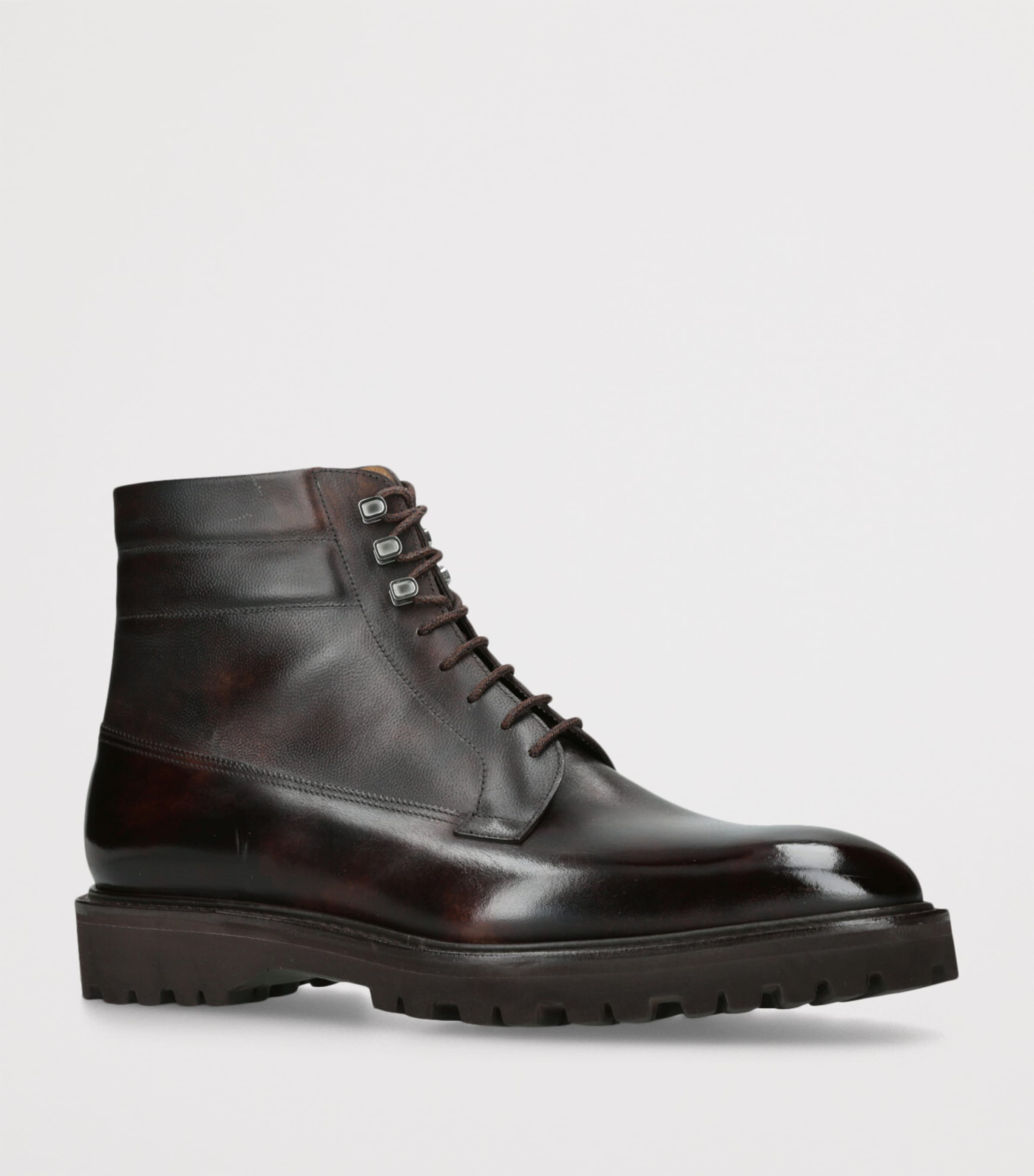 Leather Alder Boots DARK BROWN Image 3