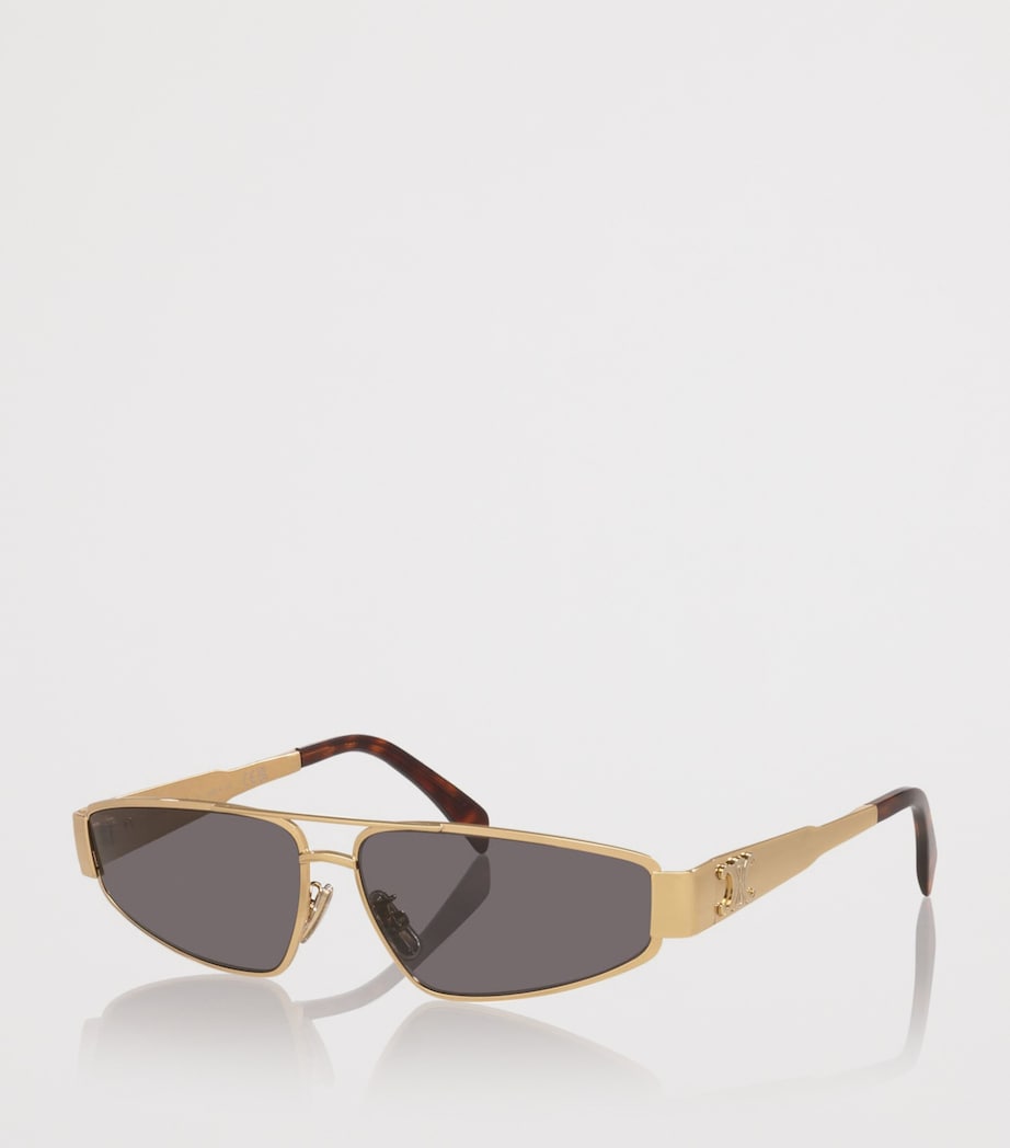 Celine Metal Triomphe Irregular Sunglasses Yellow Image 2