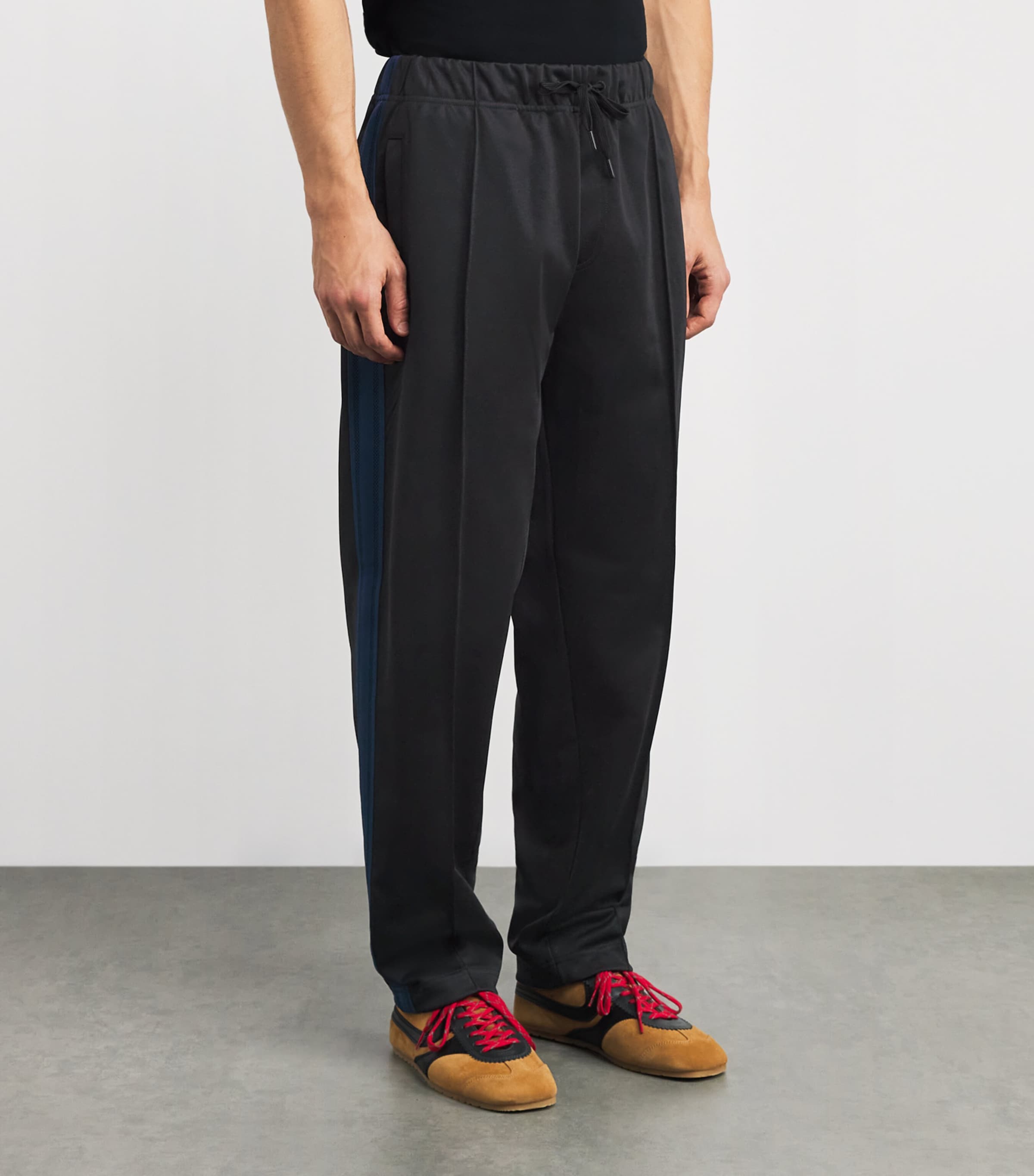 Mesh Taped Sweatpants 102 BLACK Image 3