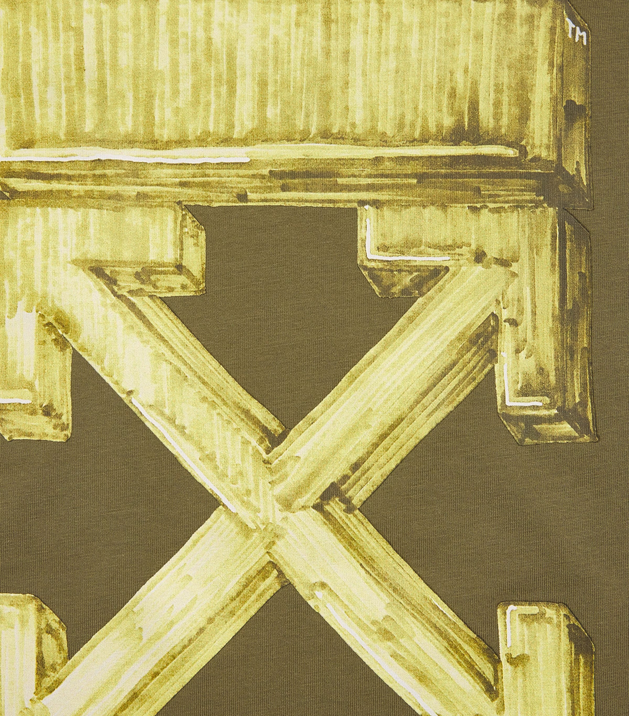 Cotton Arrows T-Shirt (4-12+ Years) MARTINI OLIVE Image 3